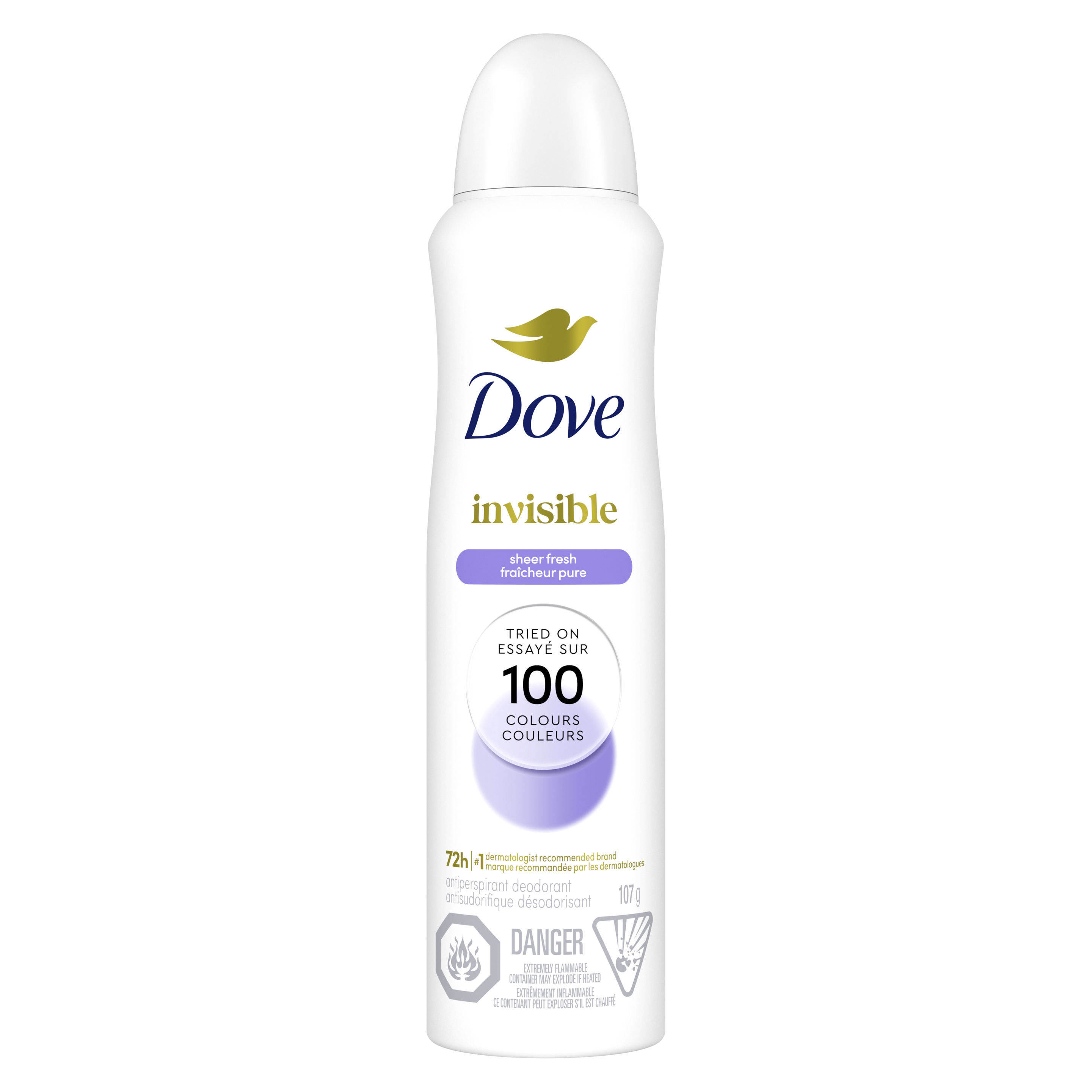 Advanced Care Invisible Sheer Fresh Antiperspirant Dry Spray 107g Front