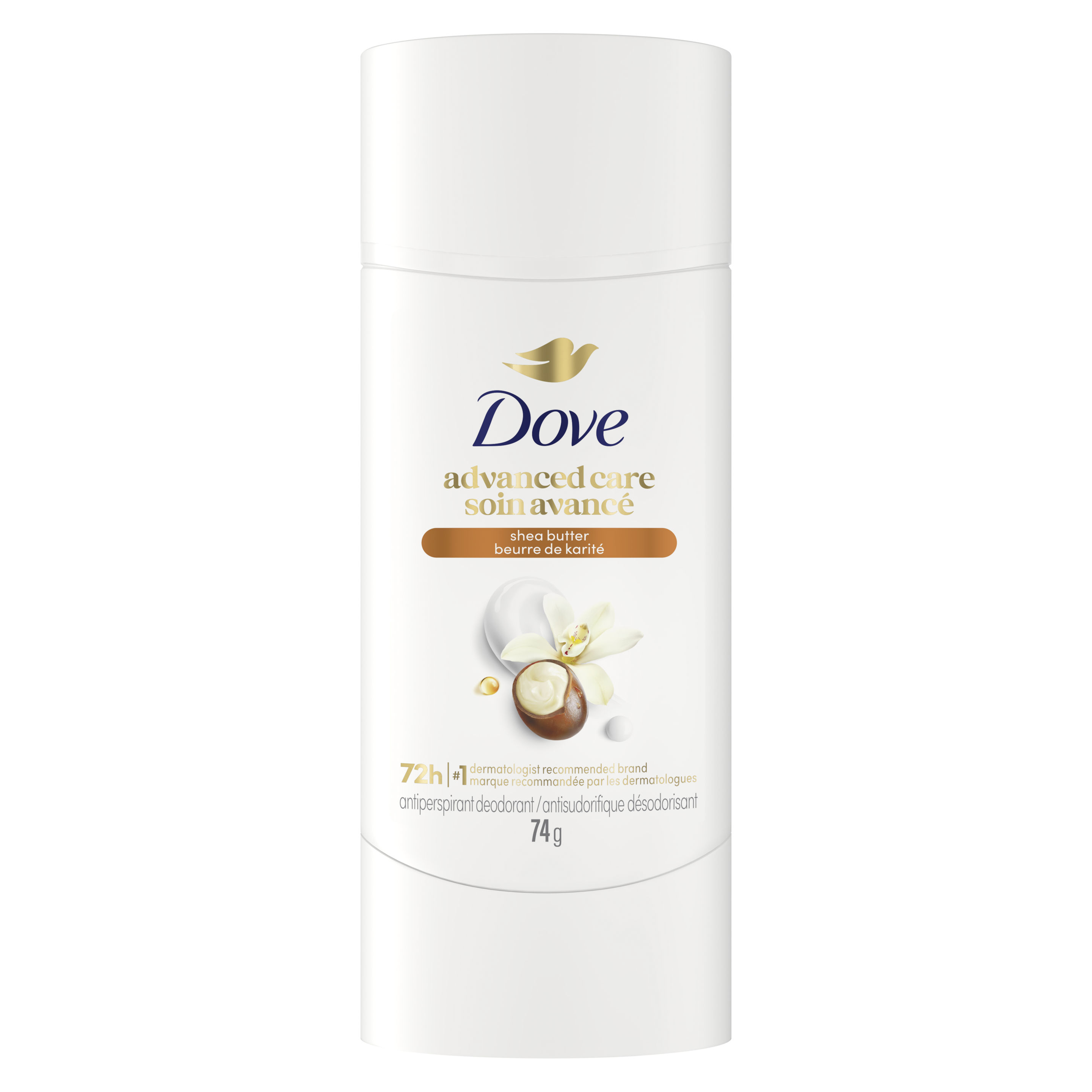 Advanced Care Antiperspirant Stick Shea Butter Scent 74g Front packshot
