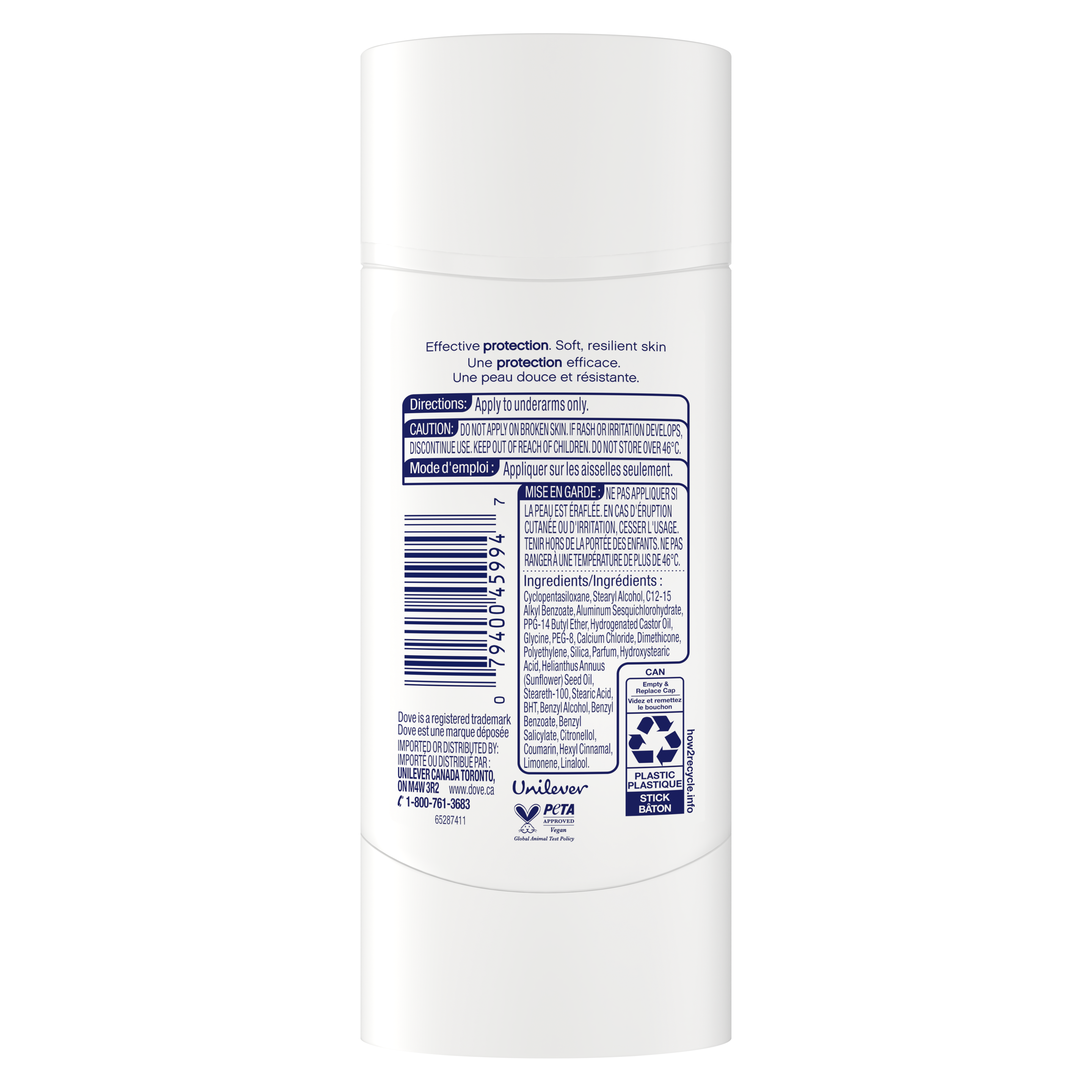 Advanced Care Antiperspirant Stick Shea Butter Scent 74g Back