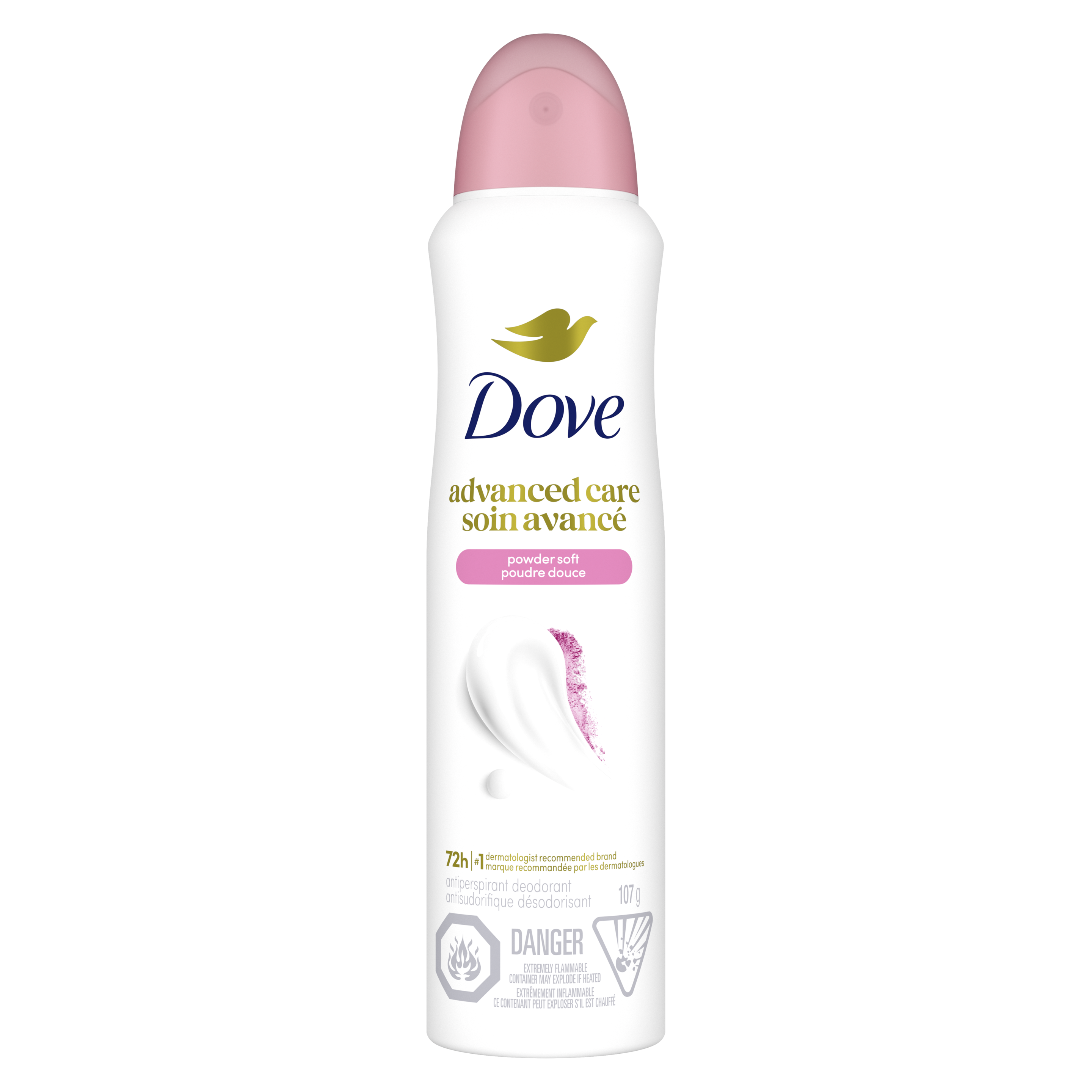 Powder Soft Dry Spray Antiperspirant 107g Front