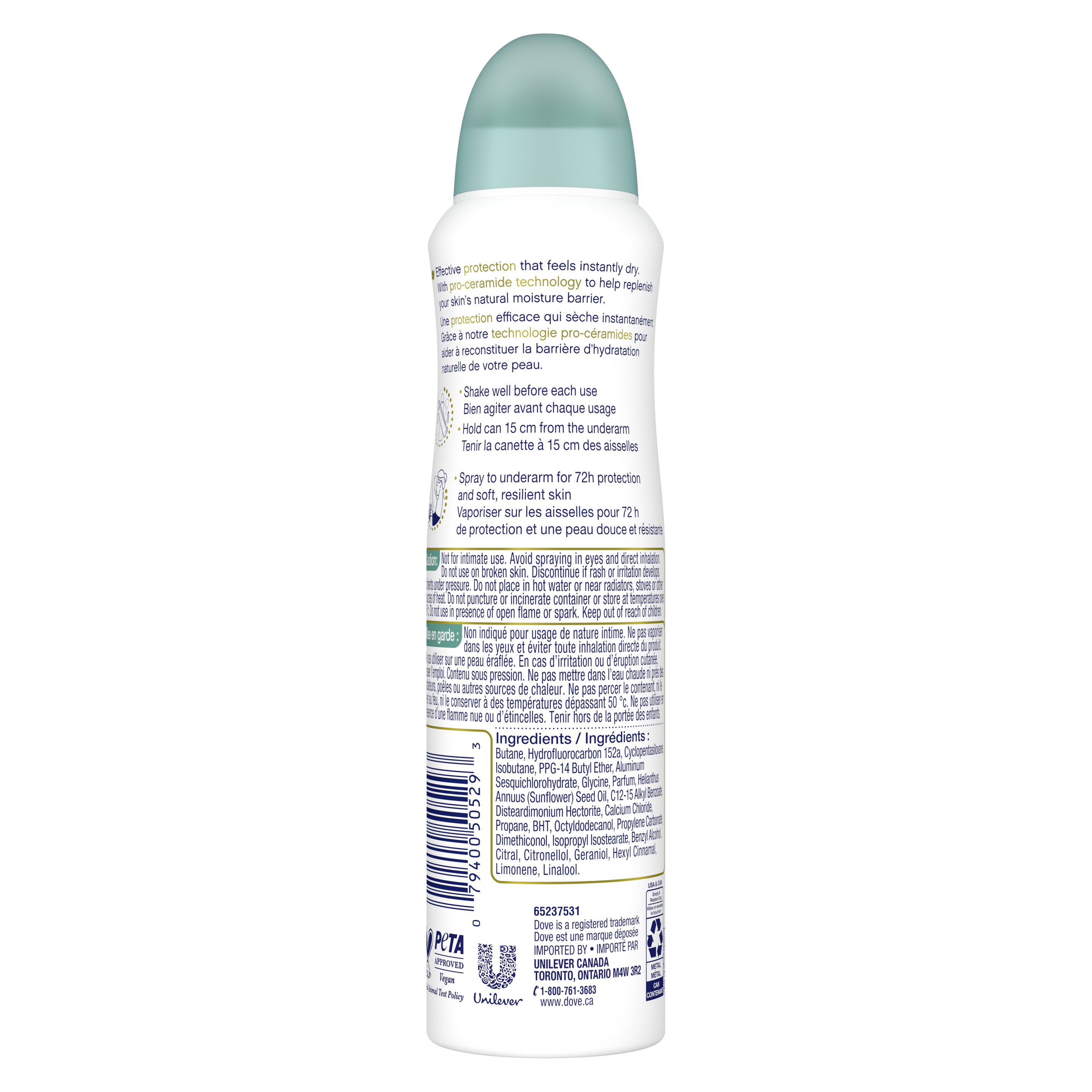 Advanced Care Dry Spray Antiperspirant Coconut Water & Sweet Lime Scent