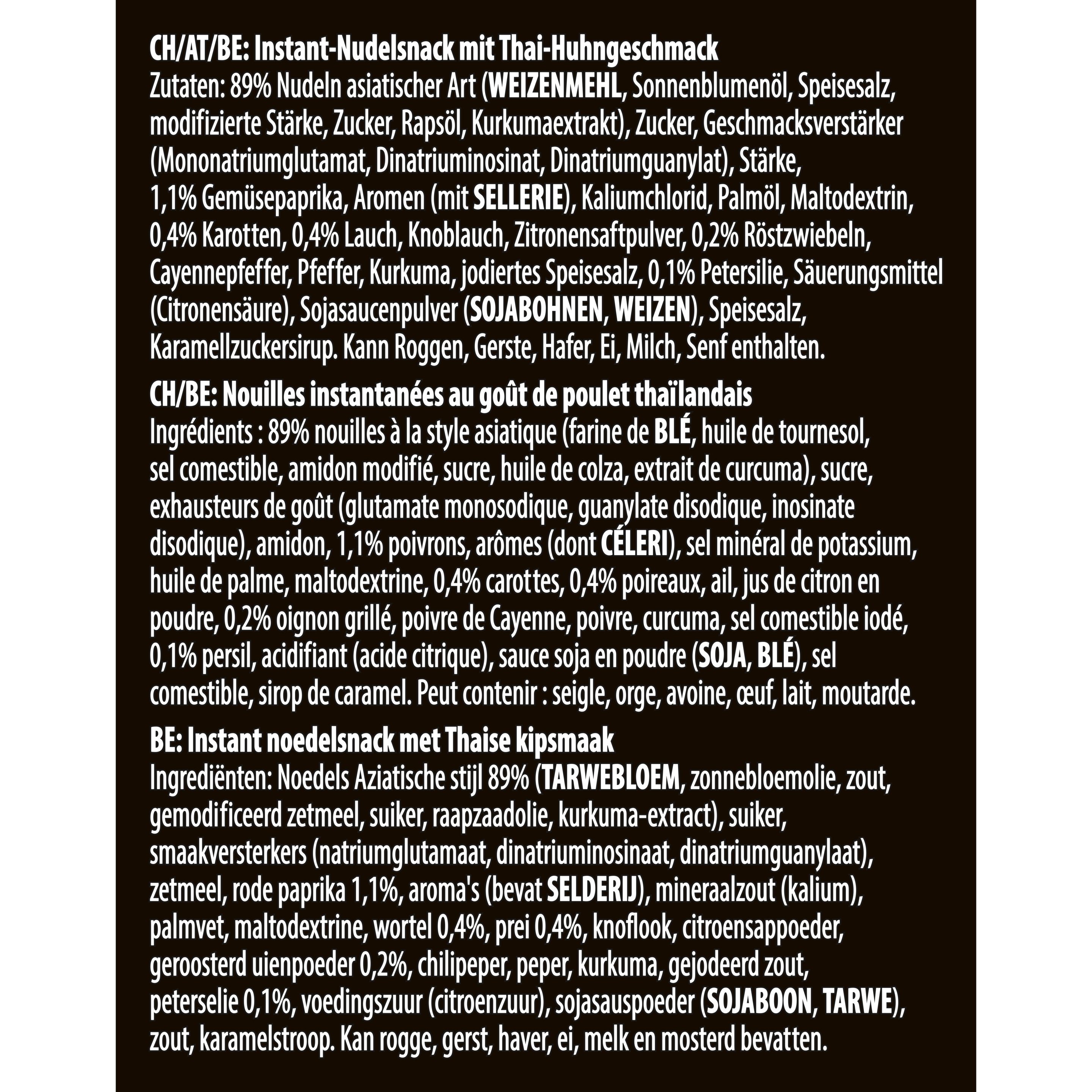 Knorr Asia Noodles Thai blocks  70g packshot