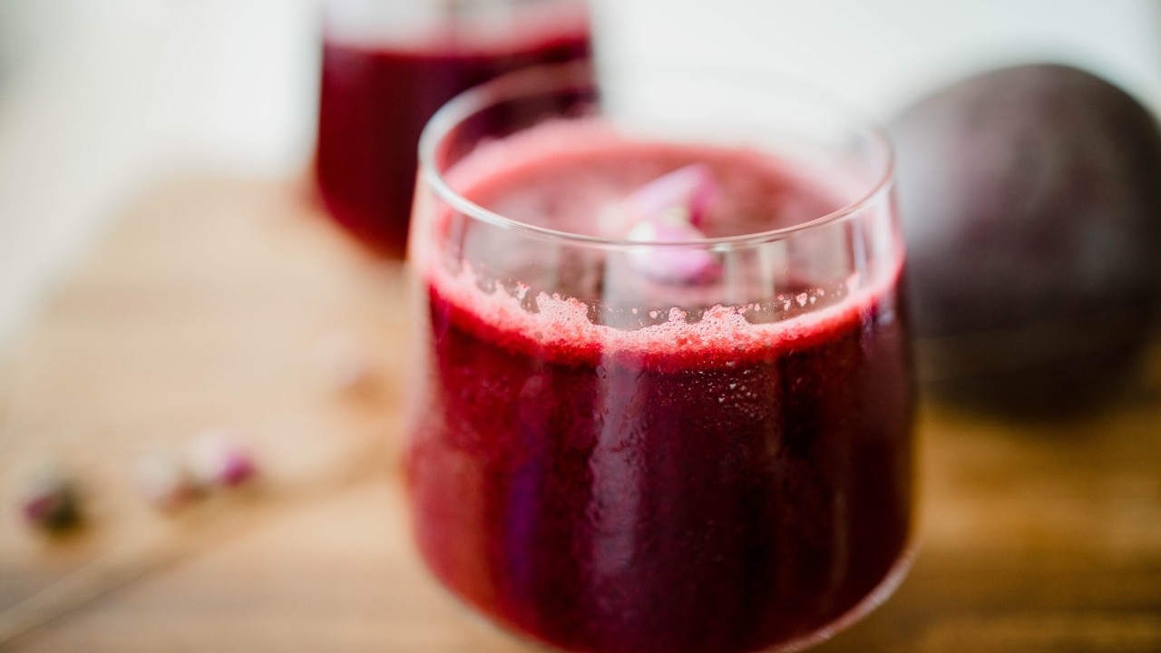 Drinking beetroot juice daily for skin