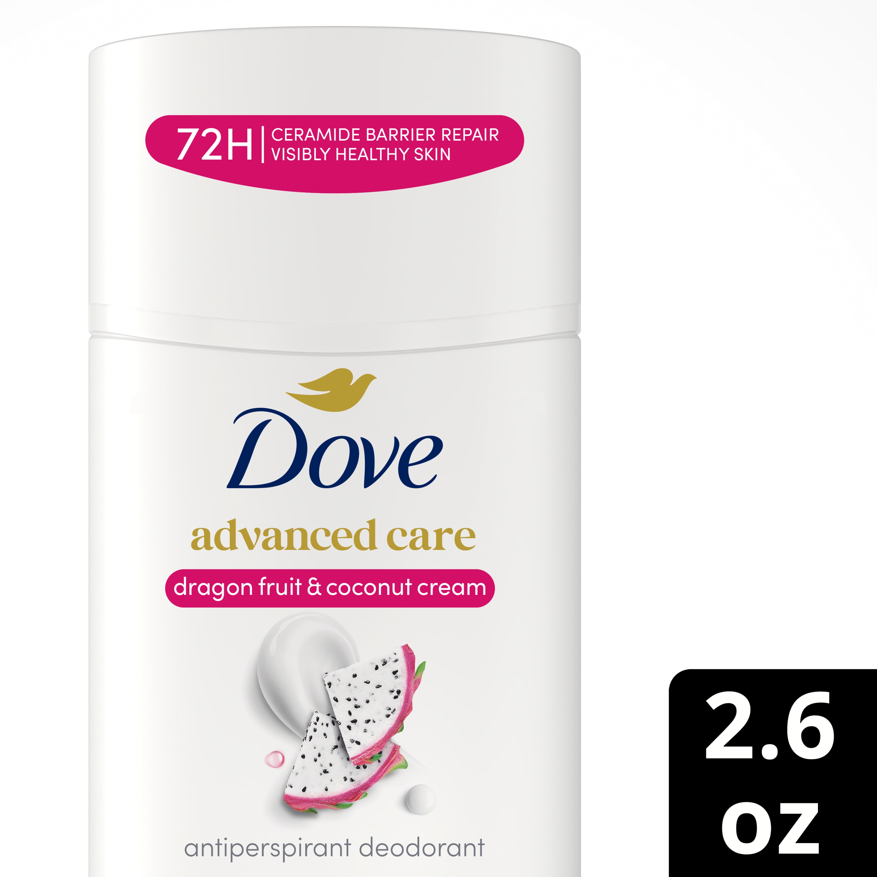 Dove Advanced Care Dragon Fruit & Coconut Cream Antiperspirant Stick  2.6 oz packshot