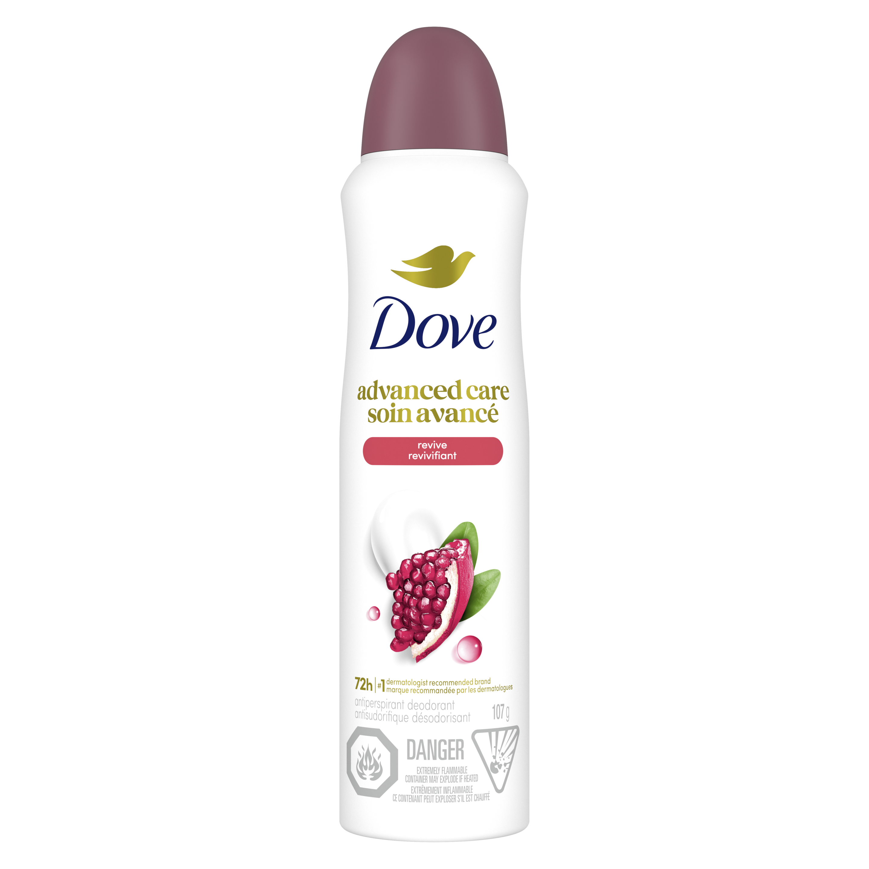 Advanced Care Dry Spray Antiperspirant Revive 107g Front packshot