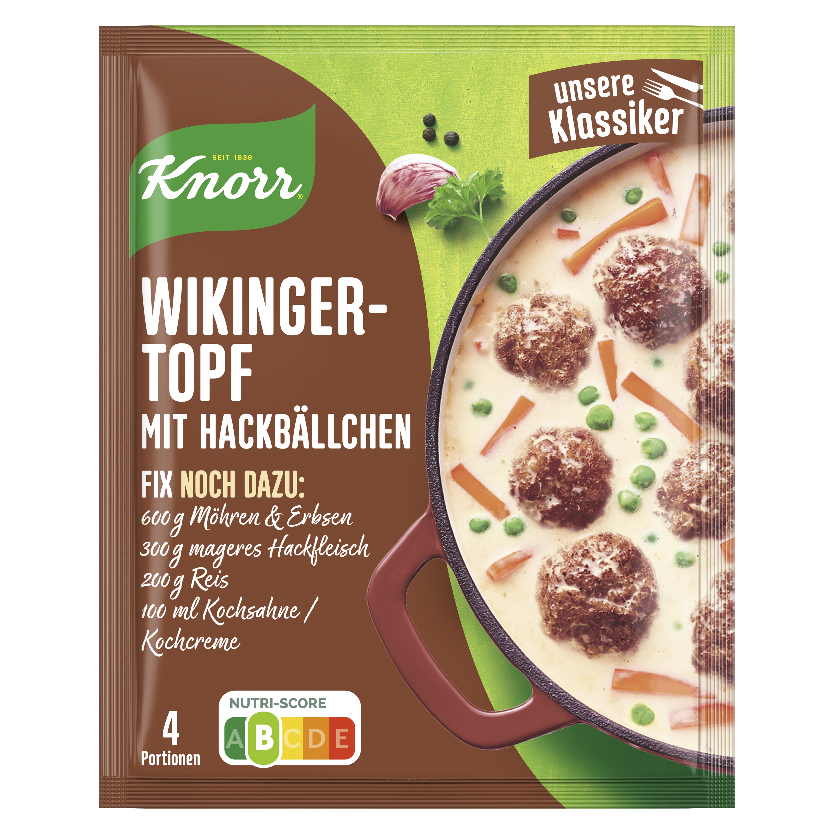 Knorr Familien-Fix Wikingertopf mit Hackbällchen 30 g packshot