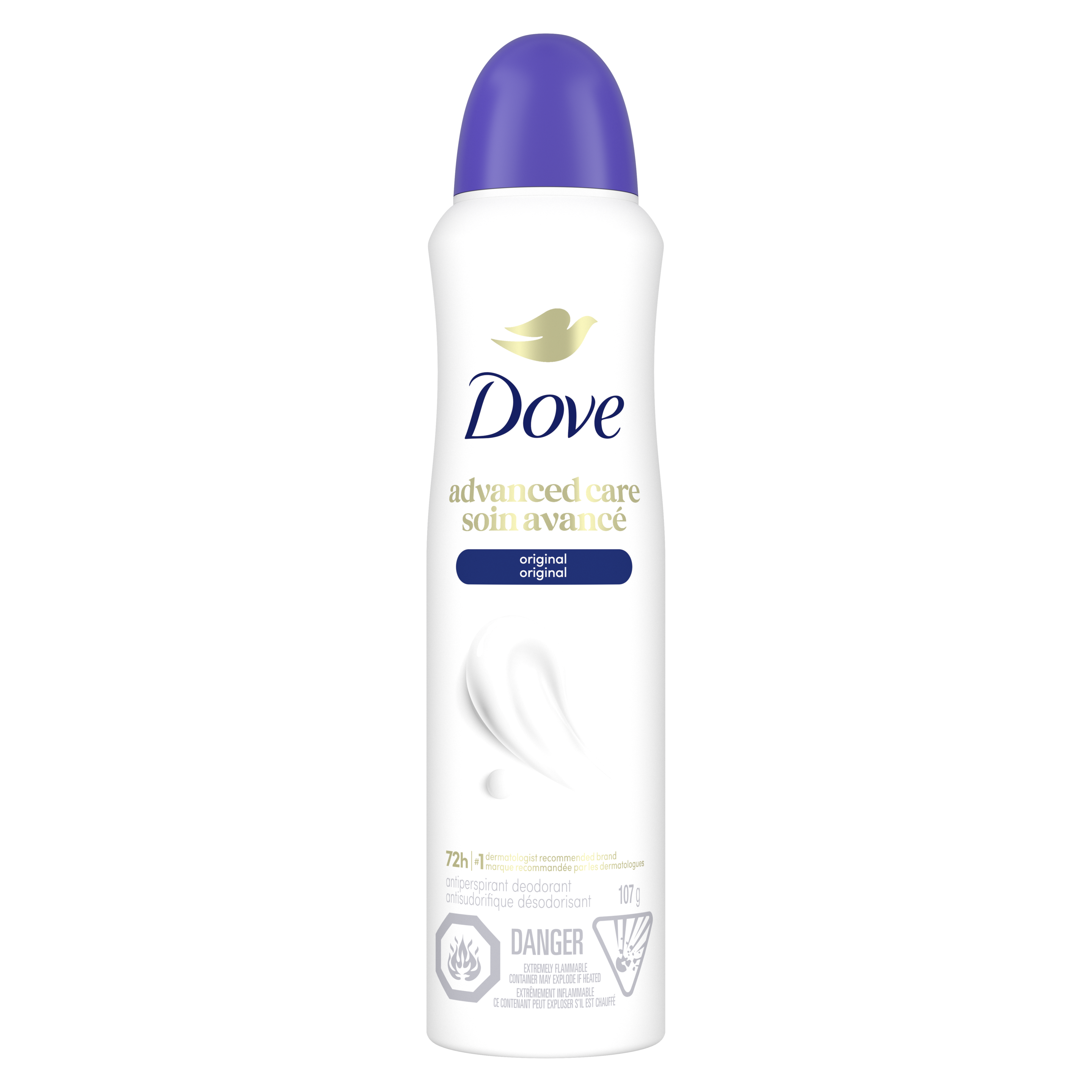 Advanced Care Dry Spray Antiperspirant Original 107g Front packshot