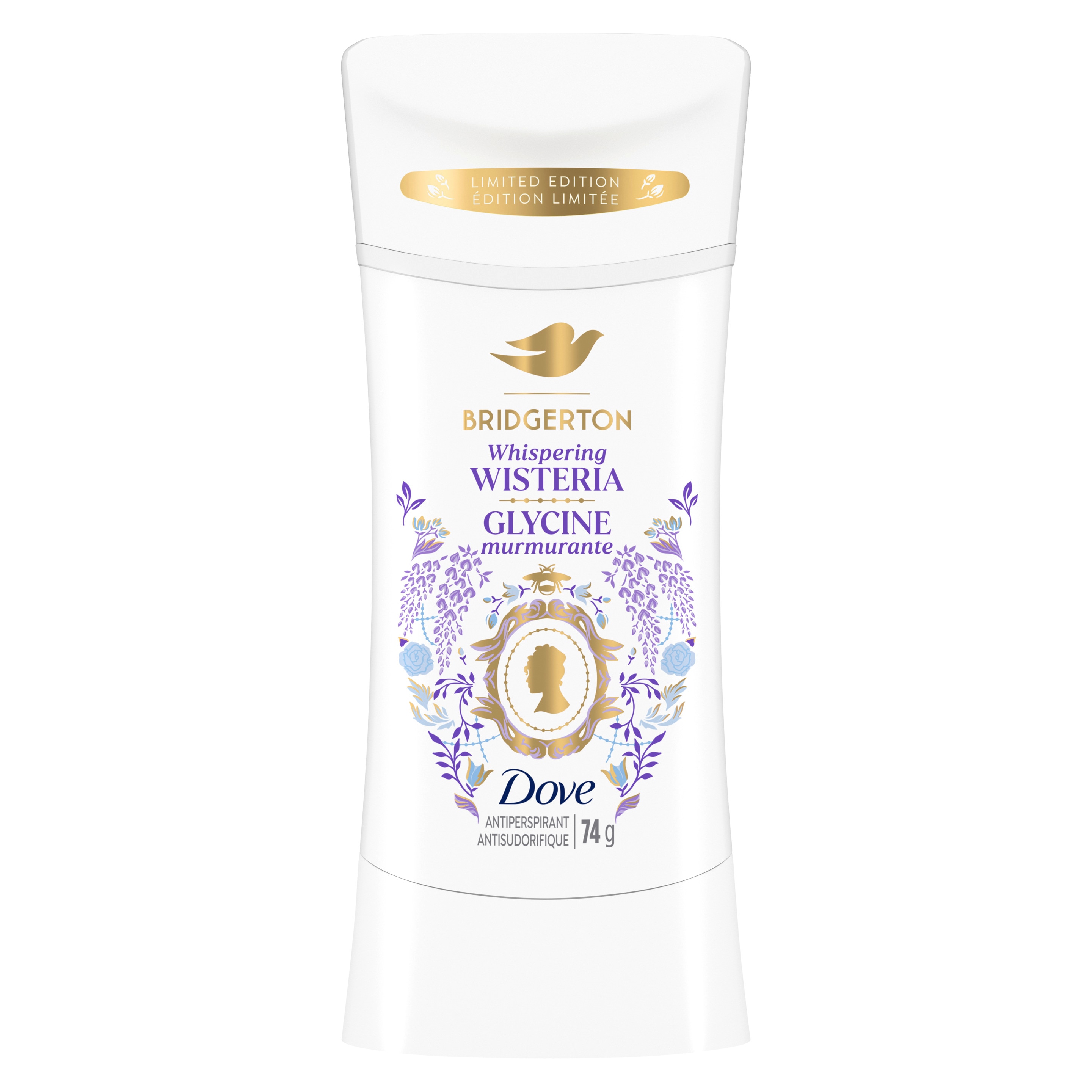 Dove x Bridgerton Whispering Wisteria Antiperspirant
