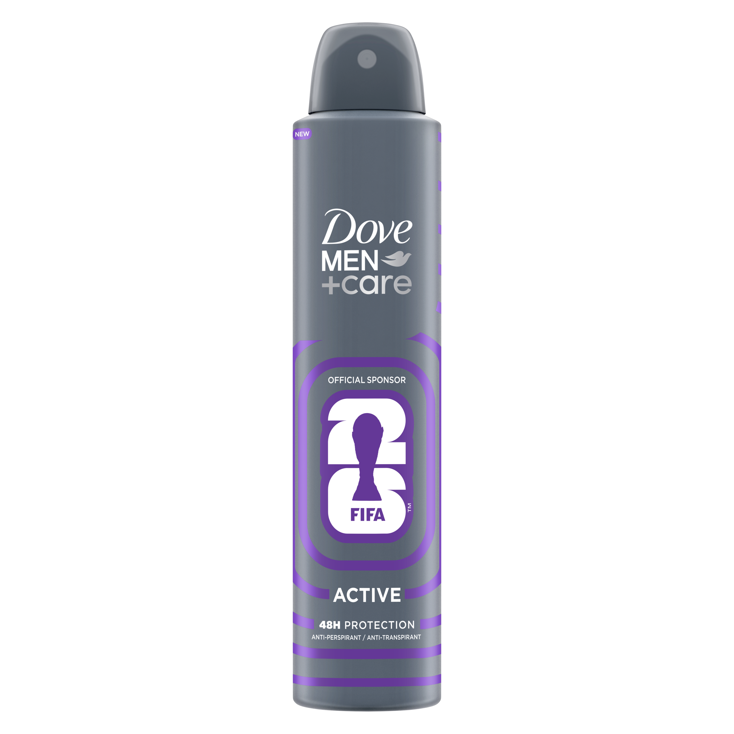 Dove Men+Care Active 48hr Anti-Perspirant Aerosol 200 ml packshot