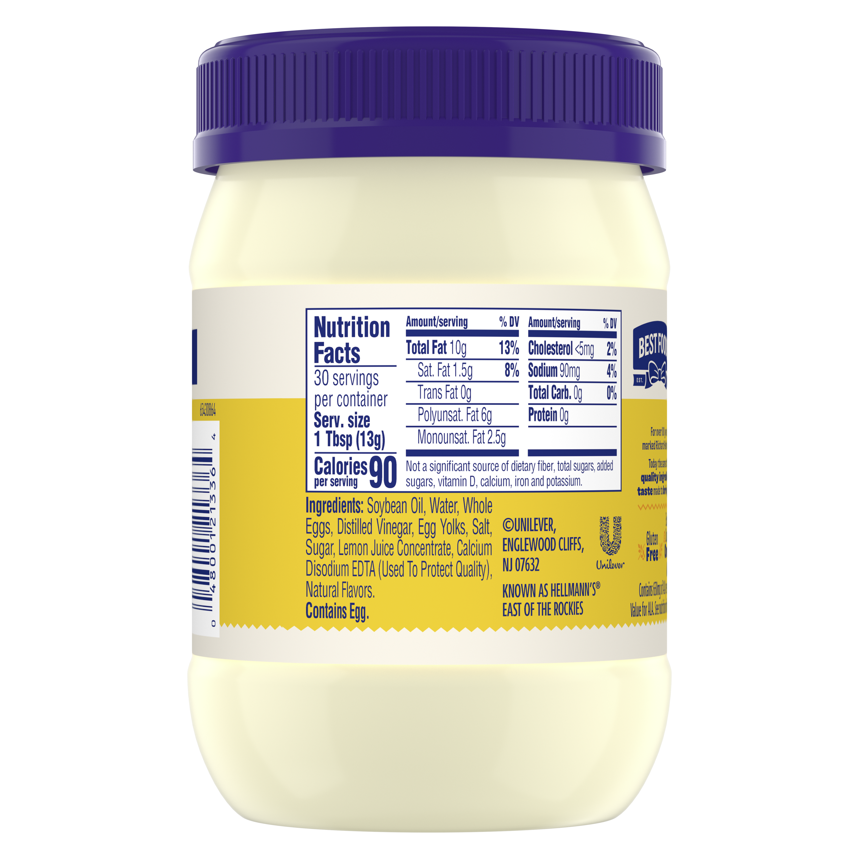 Best Foods Real Mayonnaise(Back)