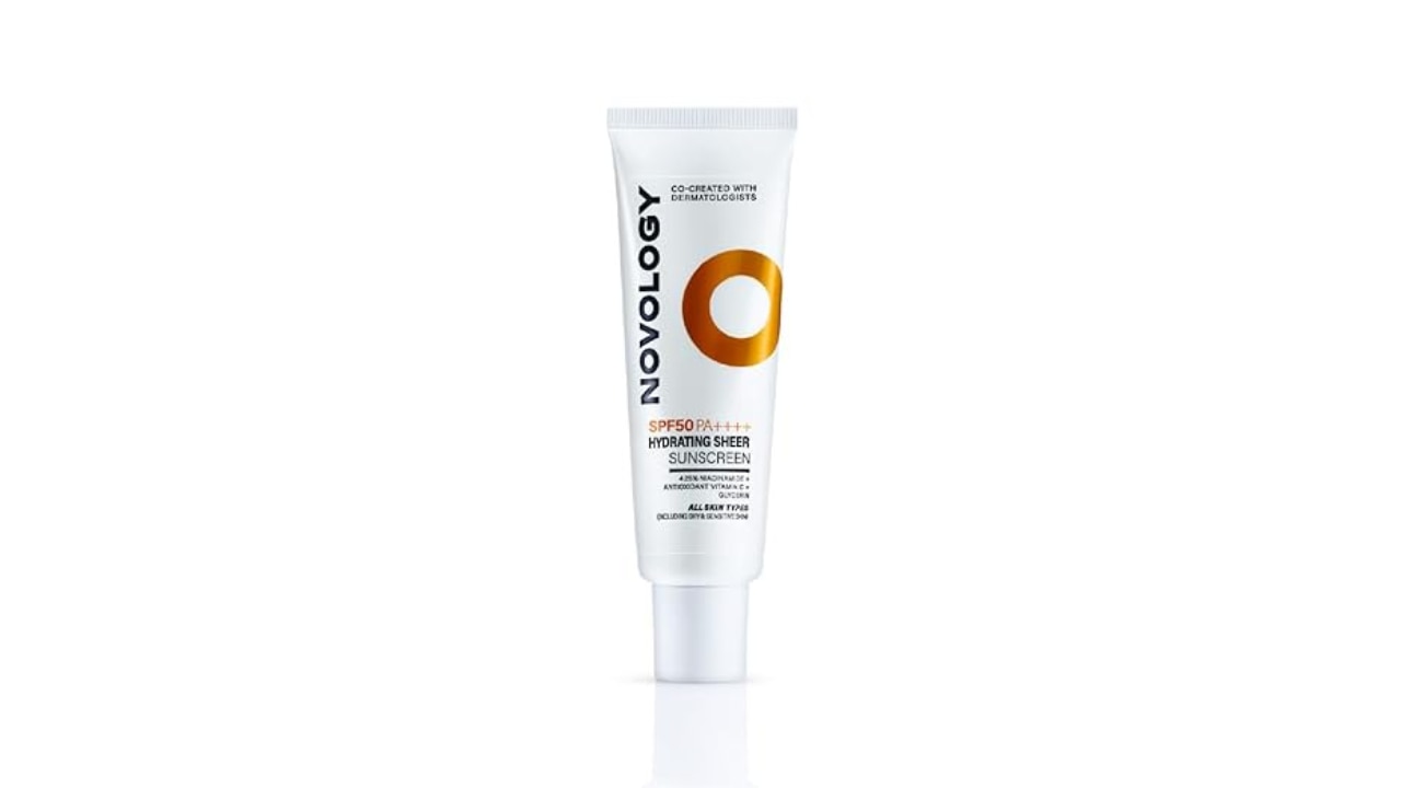 Novology SPF 50 PA++++ Hydrating Sheer Sunscreen With Niacinamide For Dry Skin