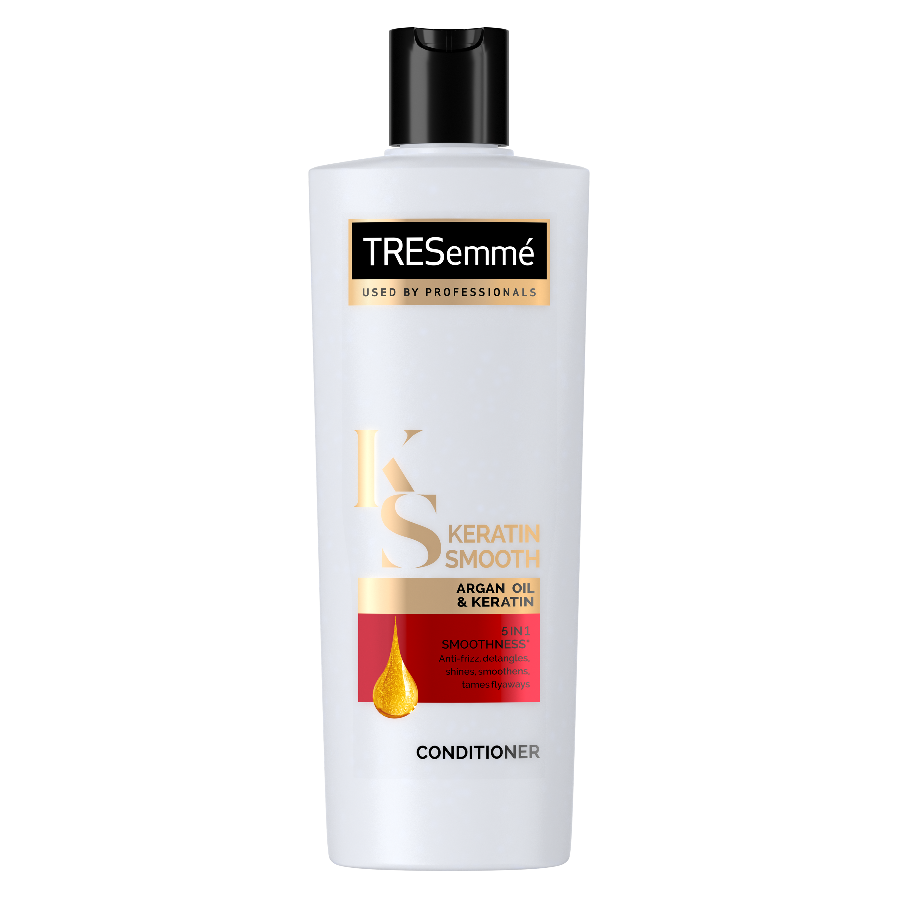 Front of conditioner pack TRESemmé keratin smoot conditioner 340ml