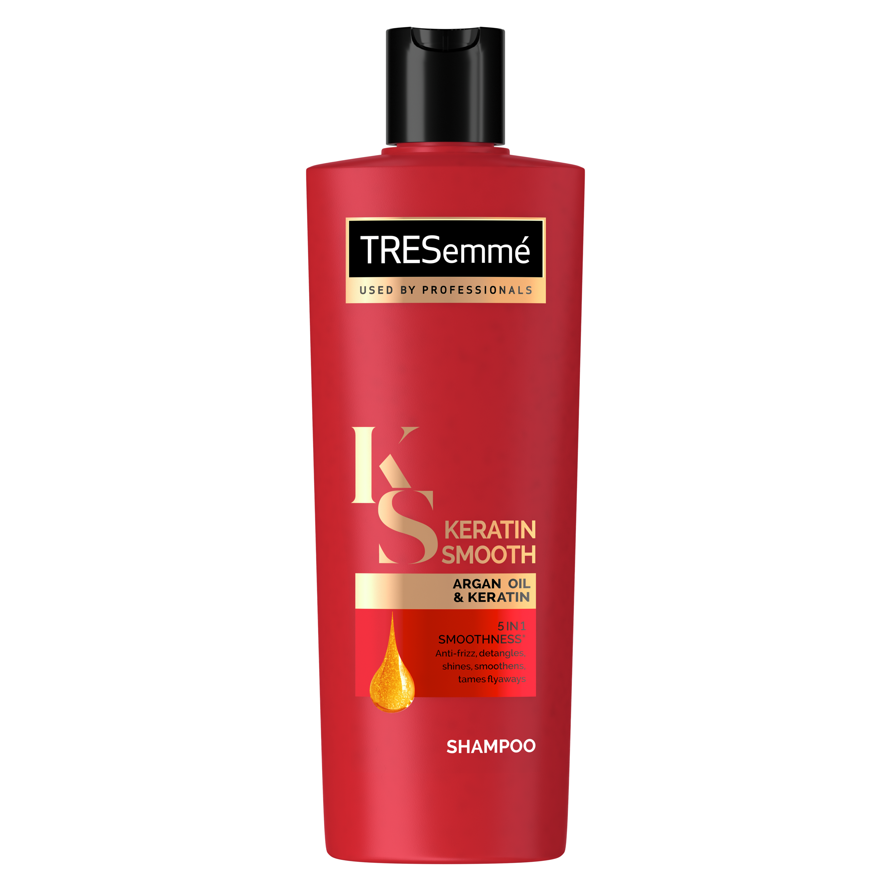 Front of shampoo pack TRESemmé Keratin Smooth shampoo 340ml