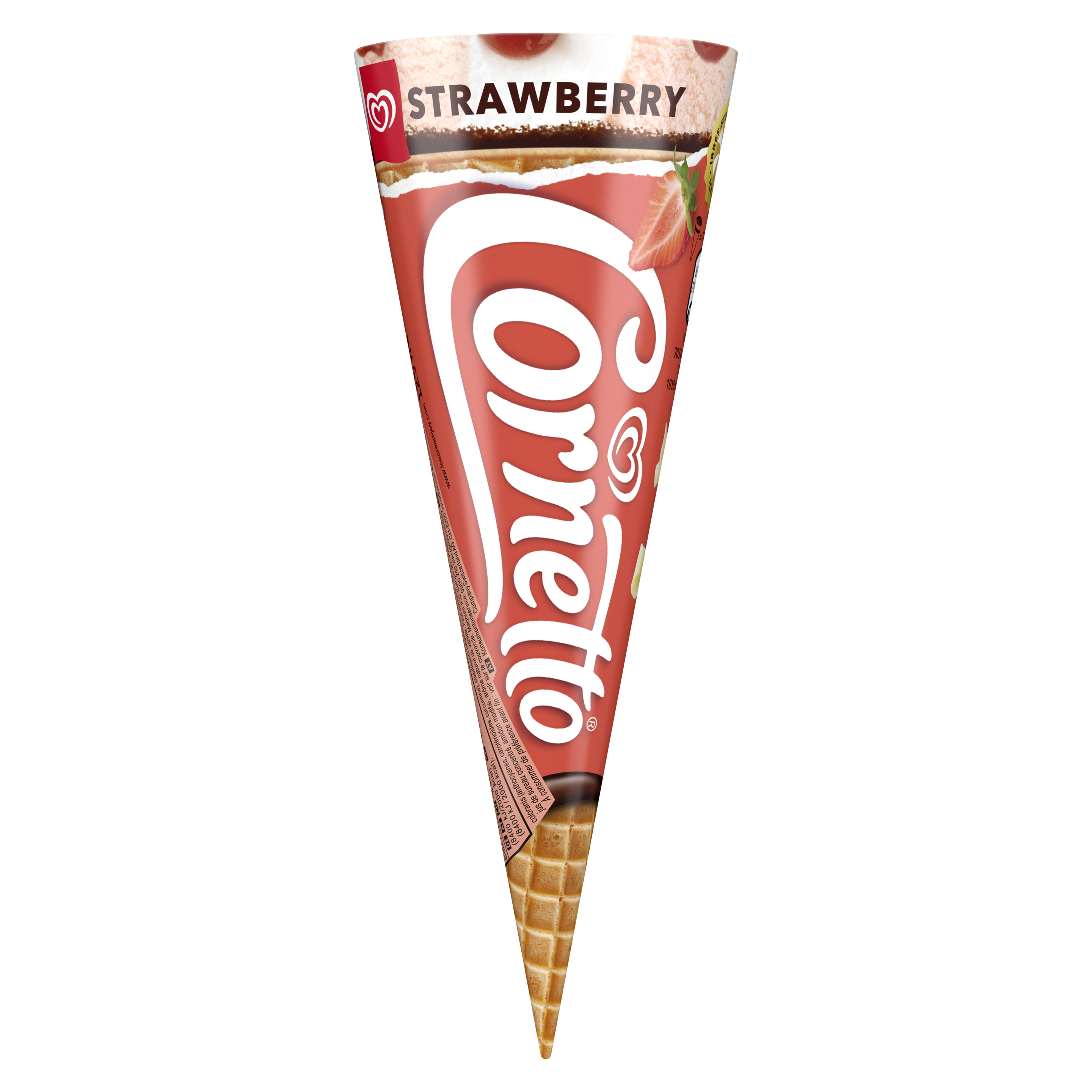 Cornetto Mansikka packshot