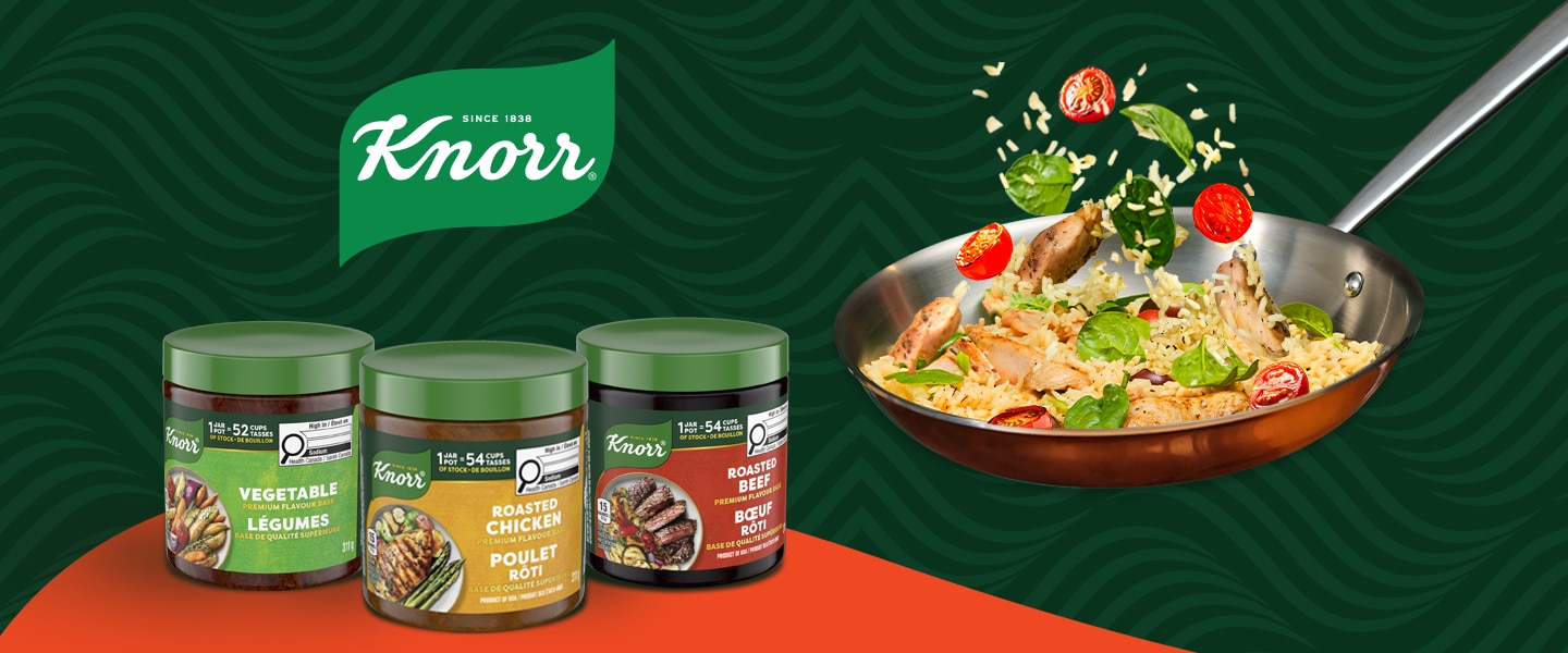 Bases de qualité supérieure en pâte de Knorr