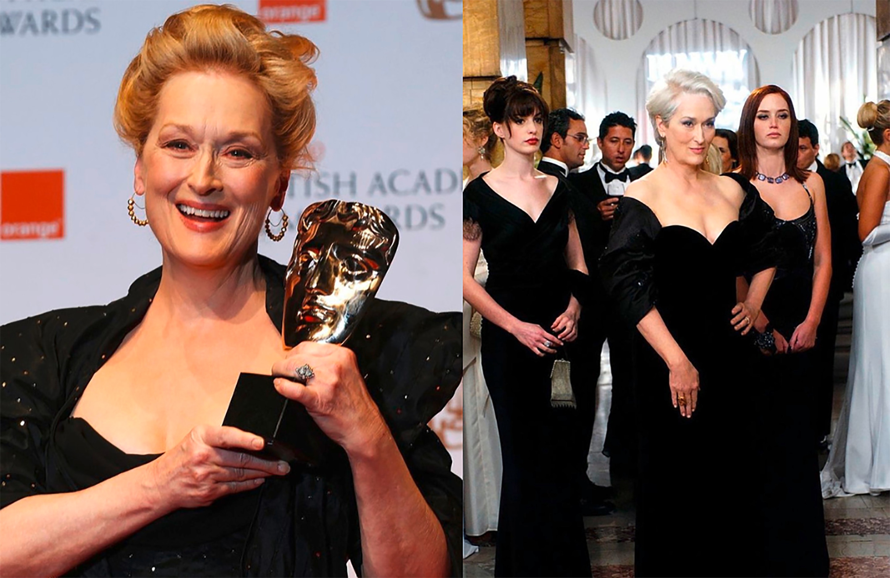 Middle-aged actress in strawberry blonde and silver hair.