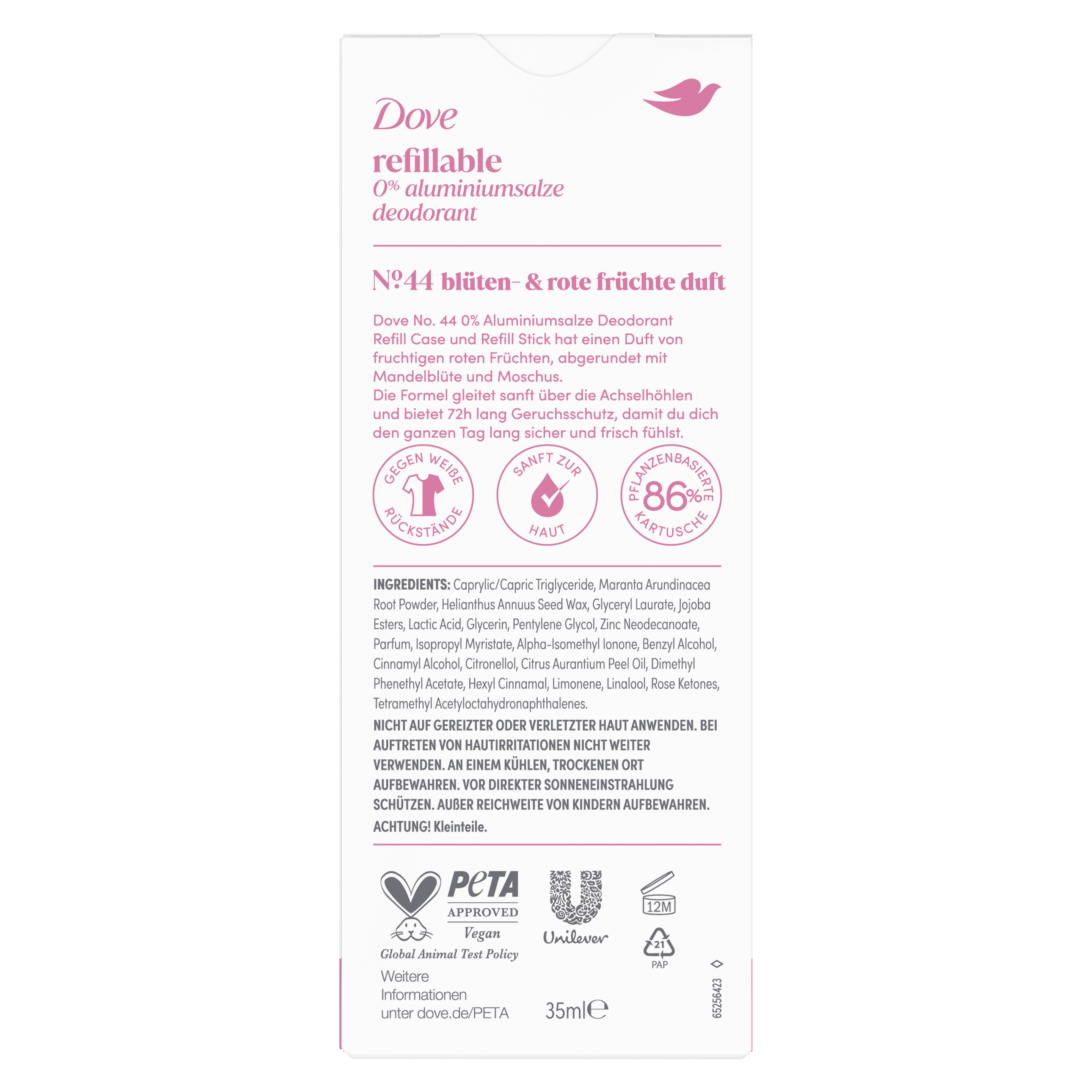 Dove Refillable Starter Deo Blüten- & rote Früchte Duft 35ml