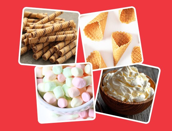 Assortment of sweet treats for a dessert charcuterie board