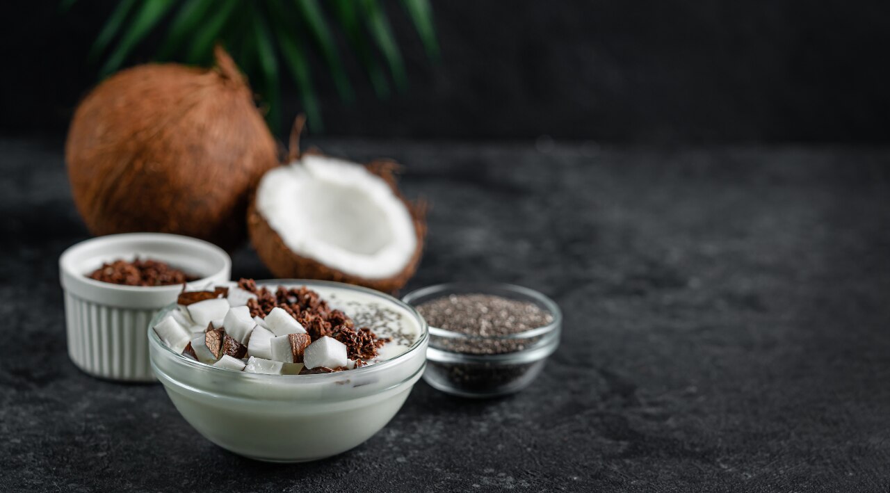 1. DIY Chia + Sugar + Coconut Oil Scrub