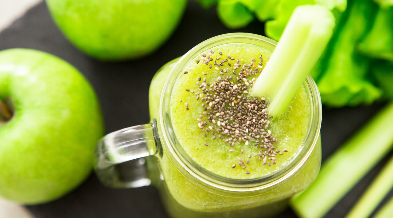 3. Green Skin Detox Chia Smoothie