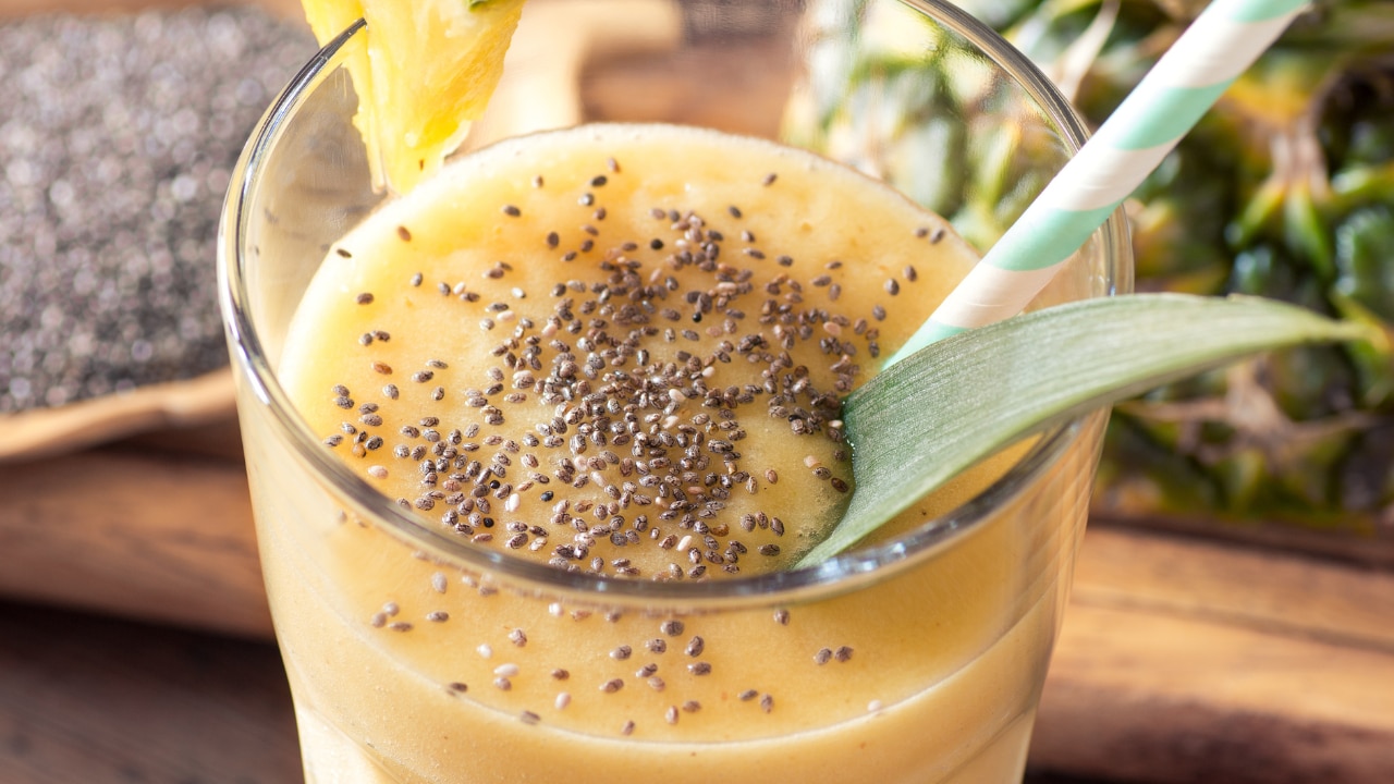 2. Tropical Skin-Booster Chia Smoothie