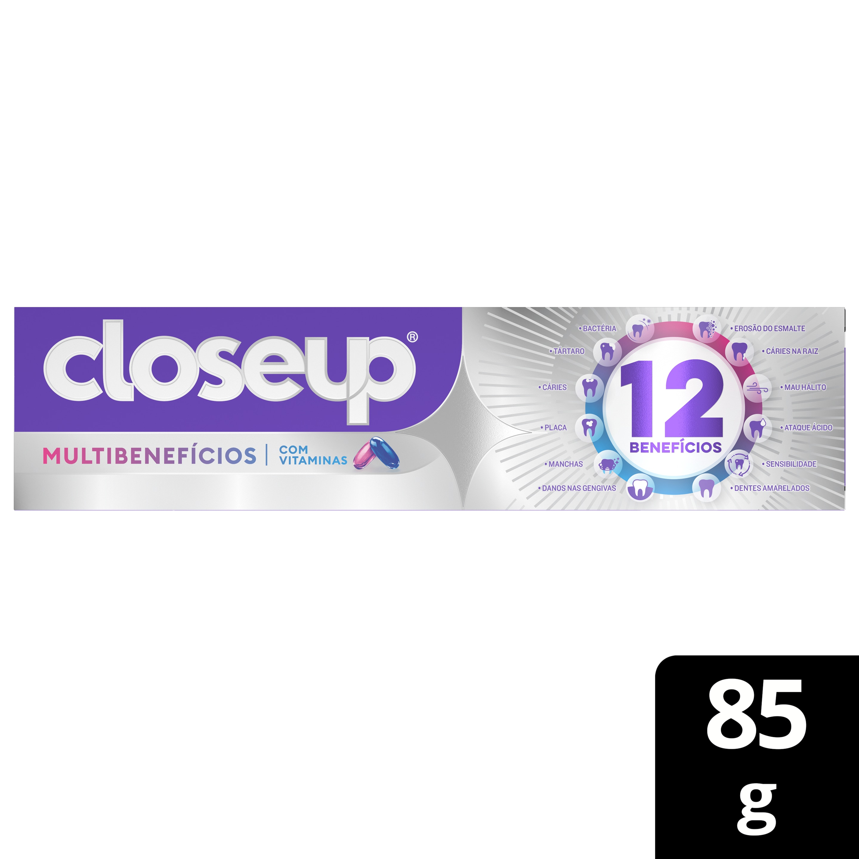 Closeup Multi Vitaminas + 12 Benefícios Fresh frente packshot