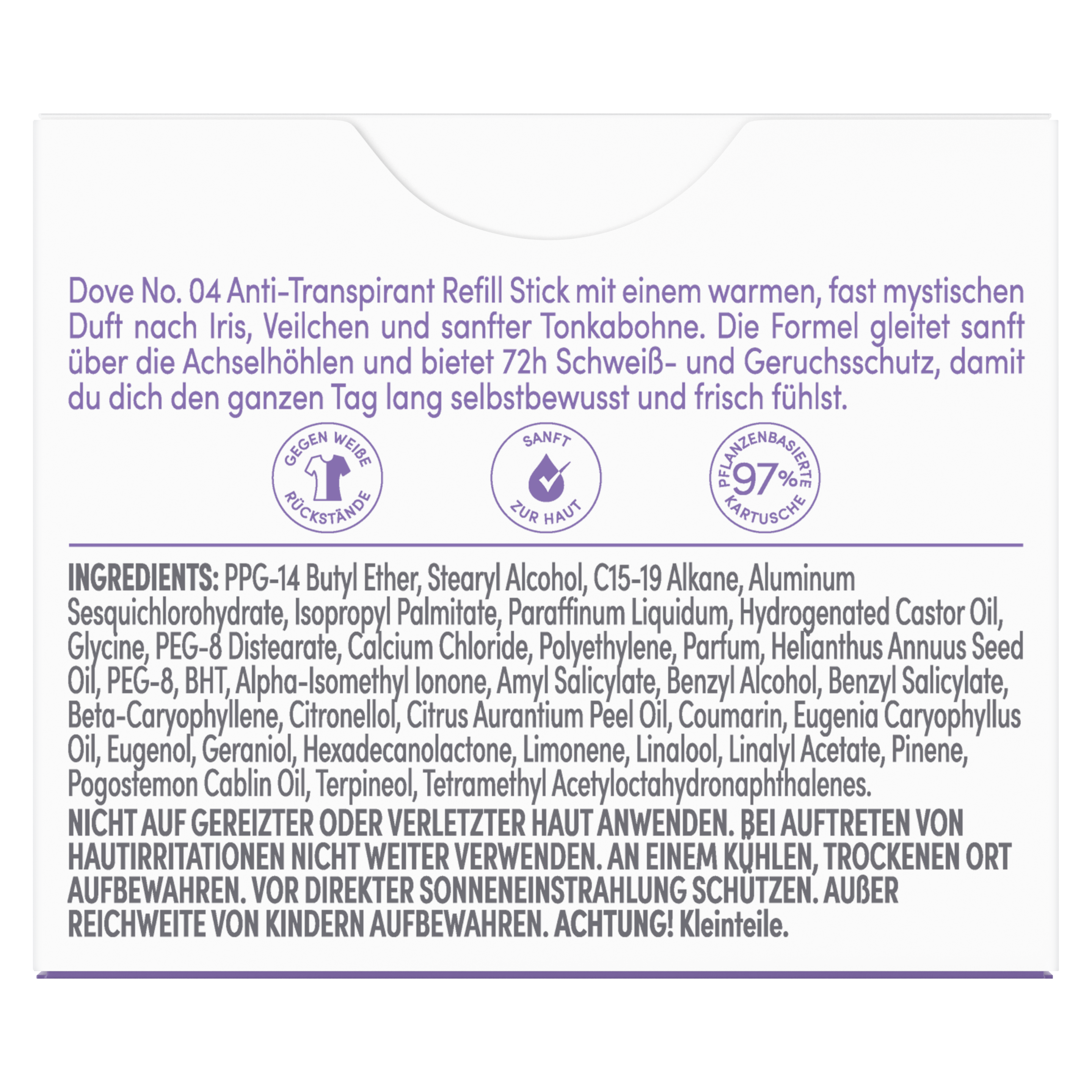 Dove Refill Anti-Transpirant Veilchen-& Tonka 35ml Nachfüllpack