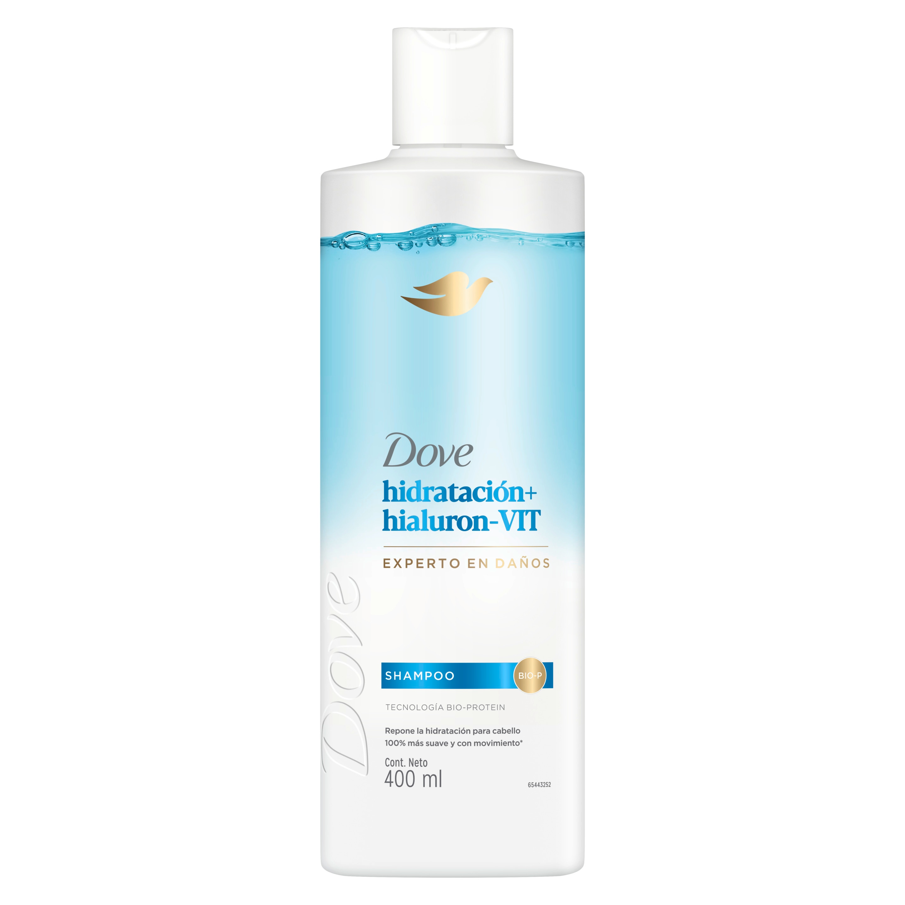 Shampoo dove hidratación para el cabello de 400ml packshot