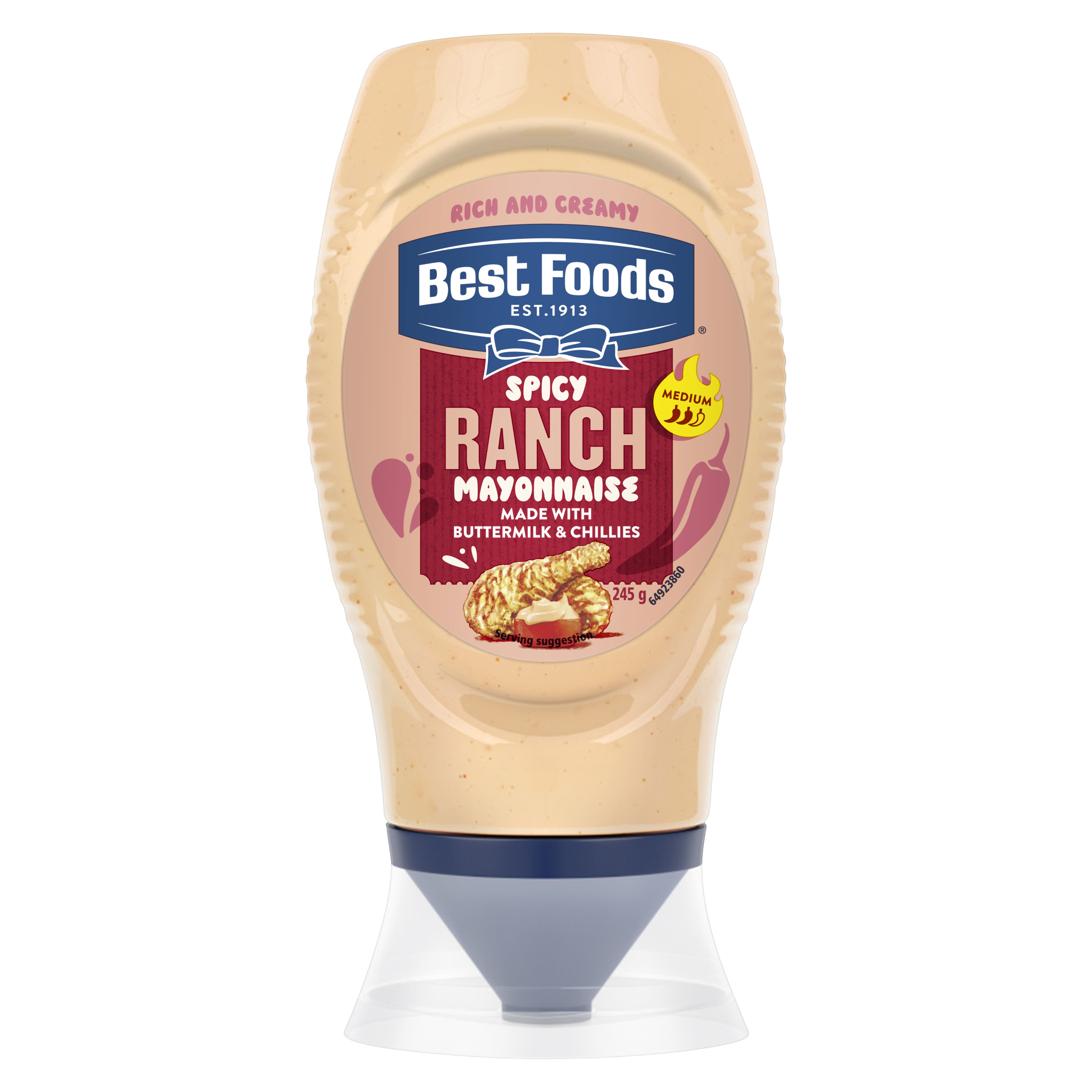 Best Foods Spicy Ranch Mayonnaise 245g packshot