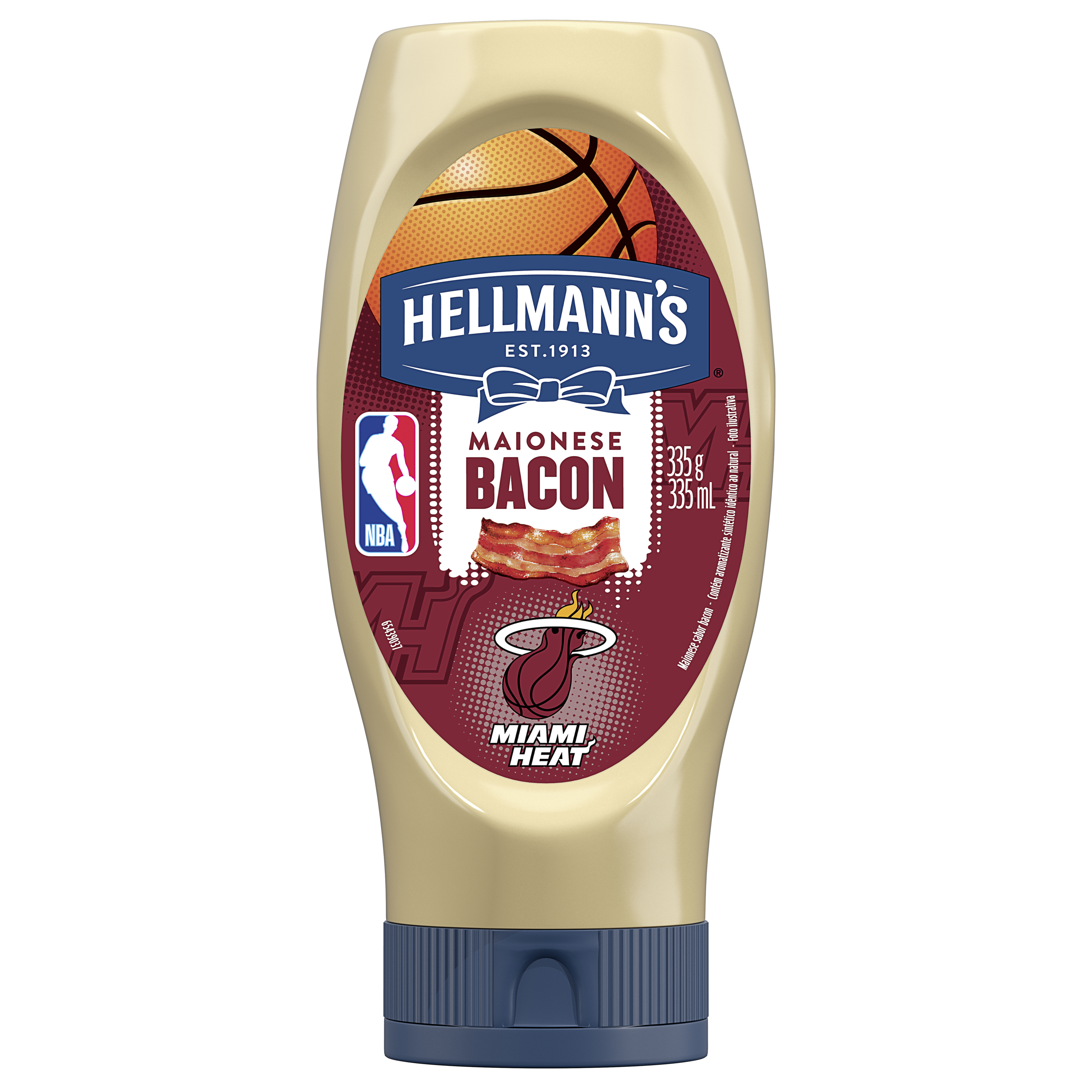 Maionese Hellmann's Bacon Squeeze 335g packshot