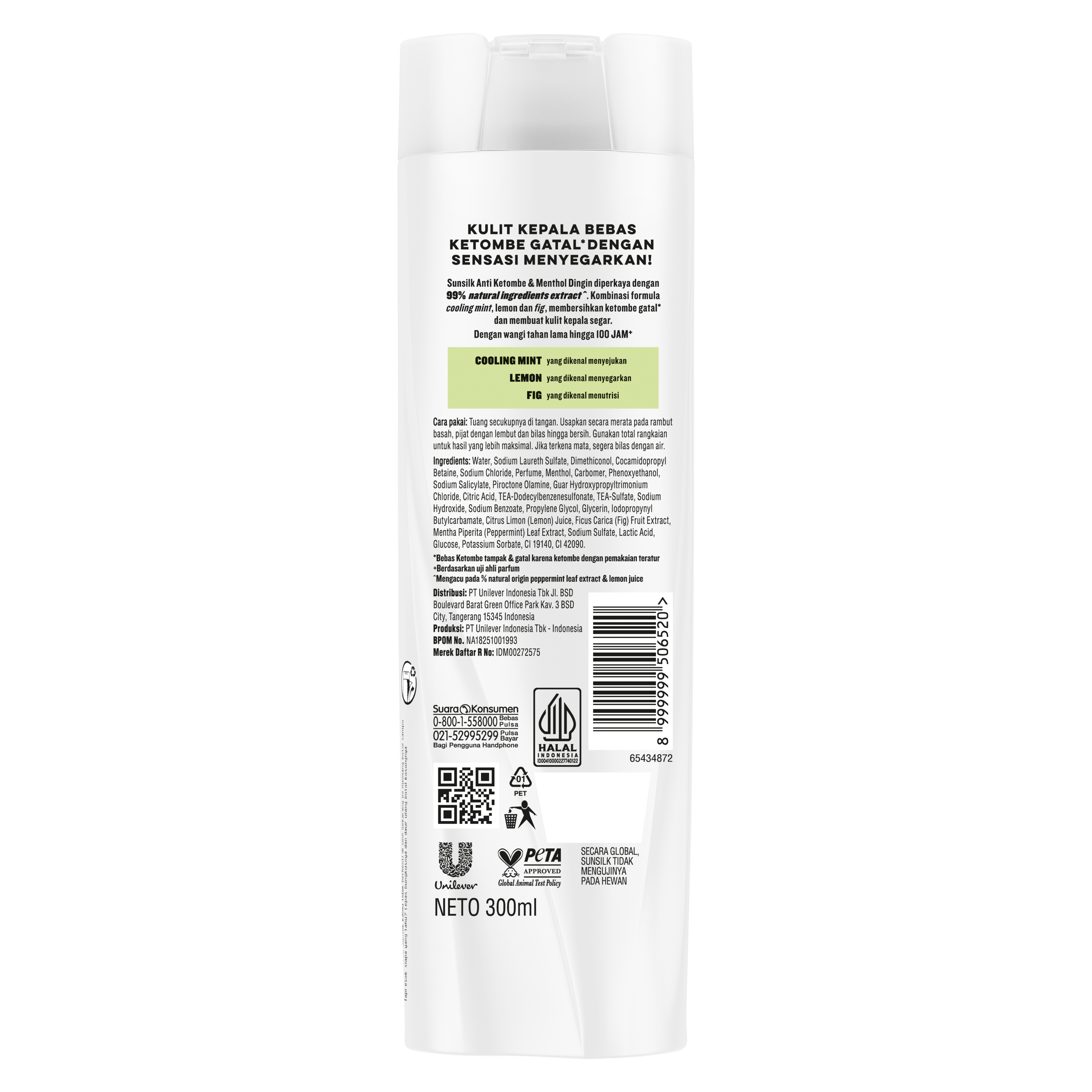 Sunsilk Hijab Anti Ketombe Menthol Dingin Shampo