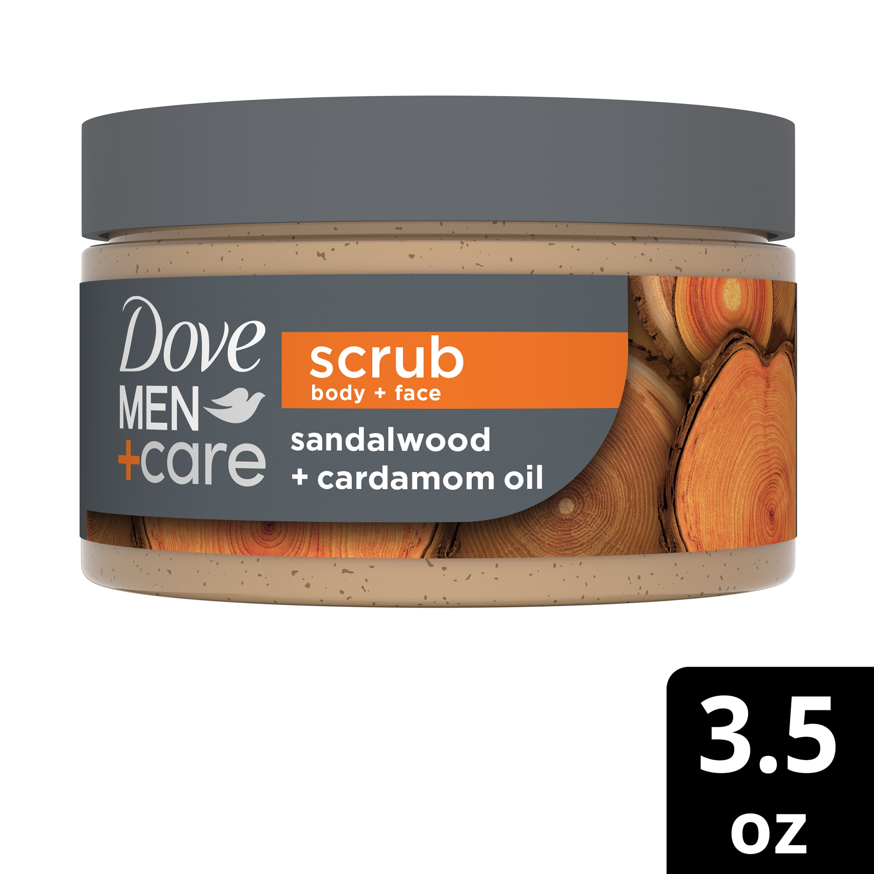 Men+Care Sandalwood+Cardamom Oil Body + Face Scrub packshot