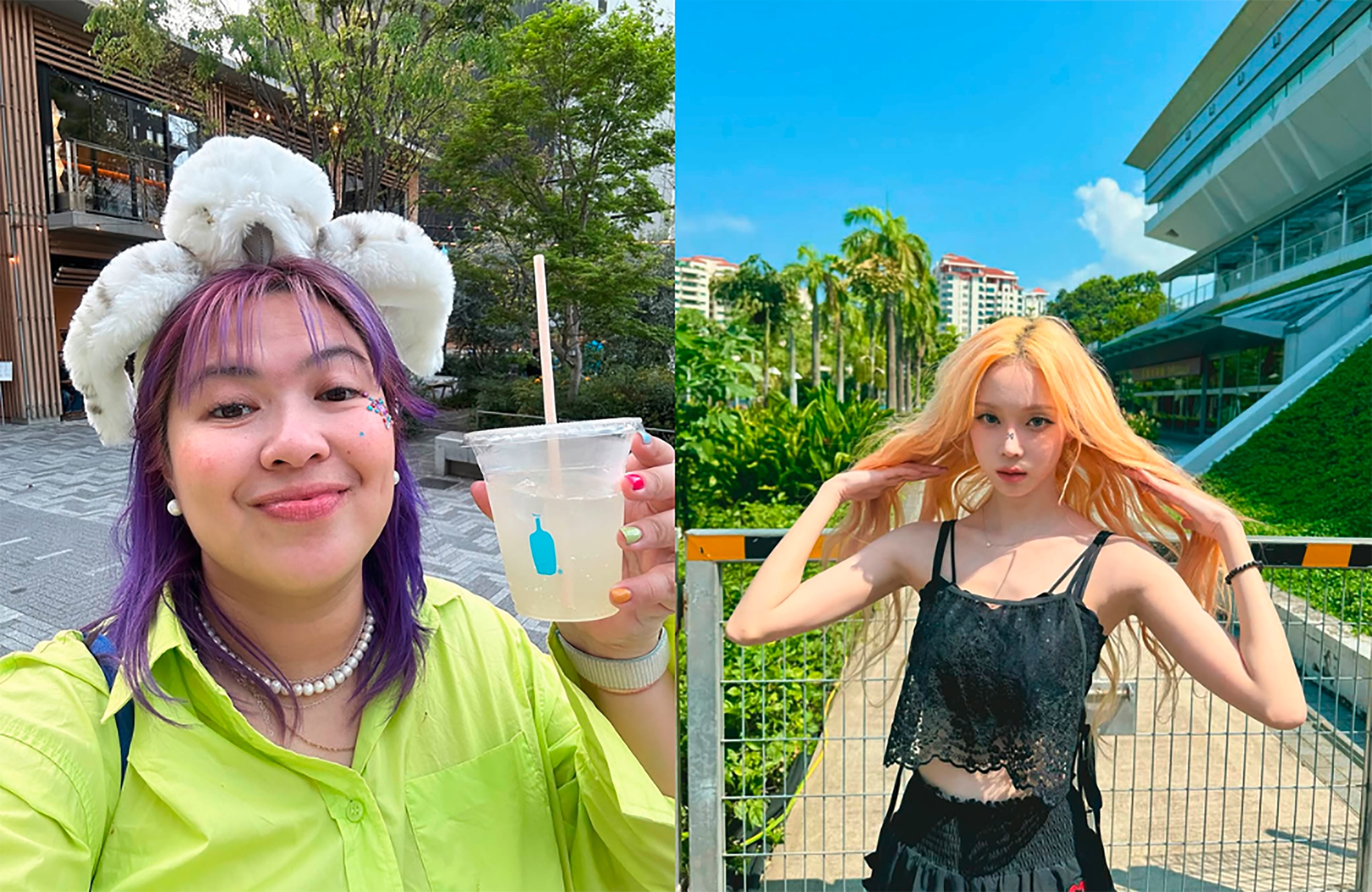 Women with pastel-colored hair.