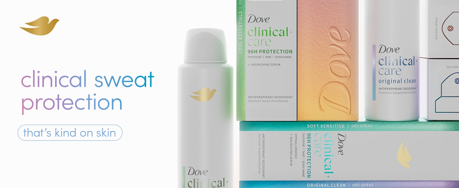 Clinical Cool Essentials Antiperspirant Dry Spray – Dove packshot