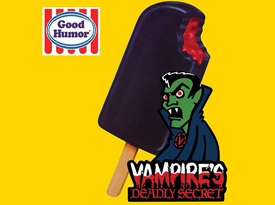 Vampire’s Secret cherry sauce centre frozen dessert