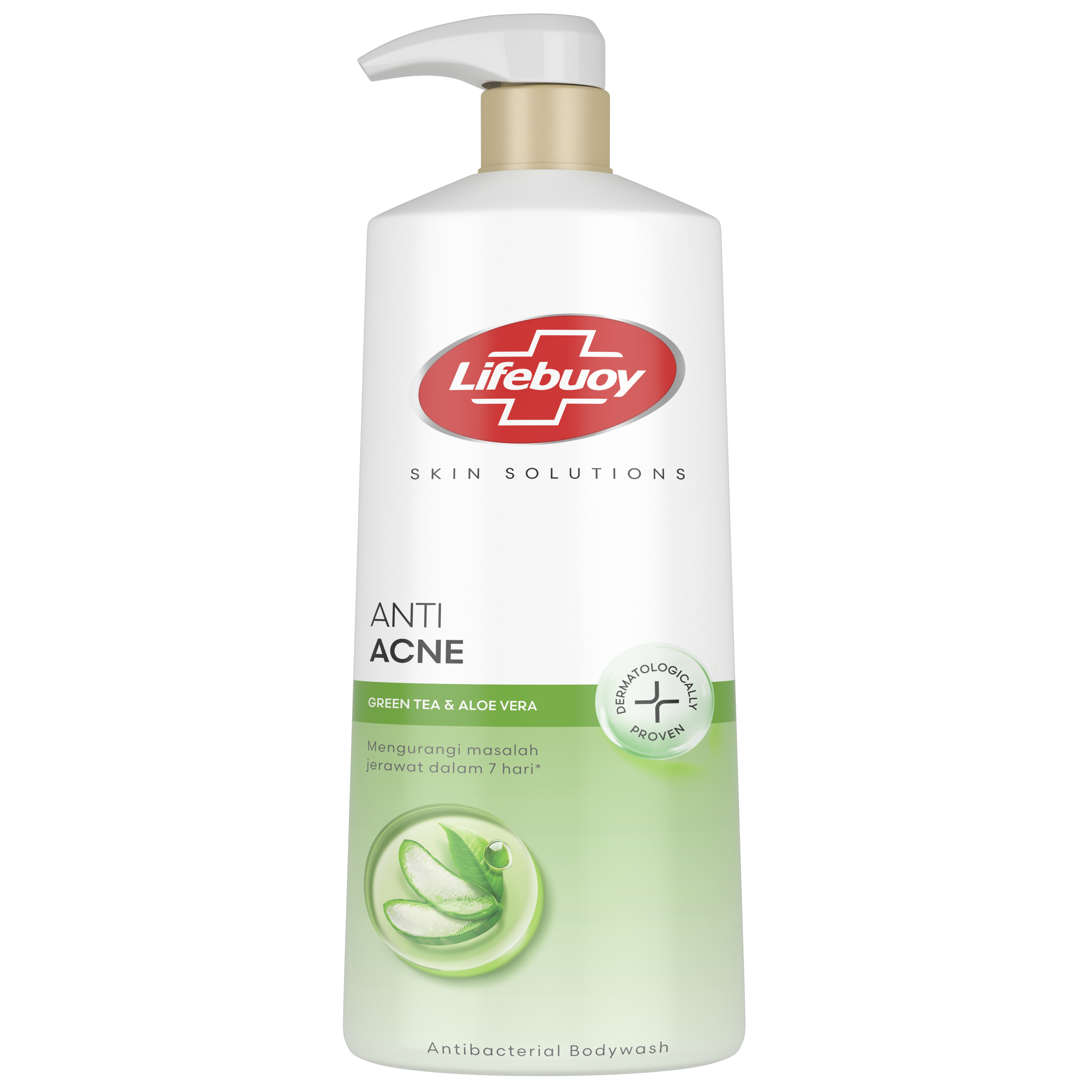 LIFEBUOY SABUN MANDI CAIR GREENTEA PUMP 500G