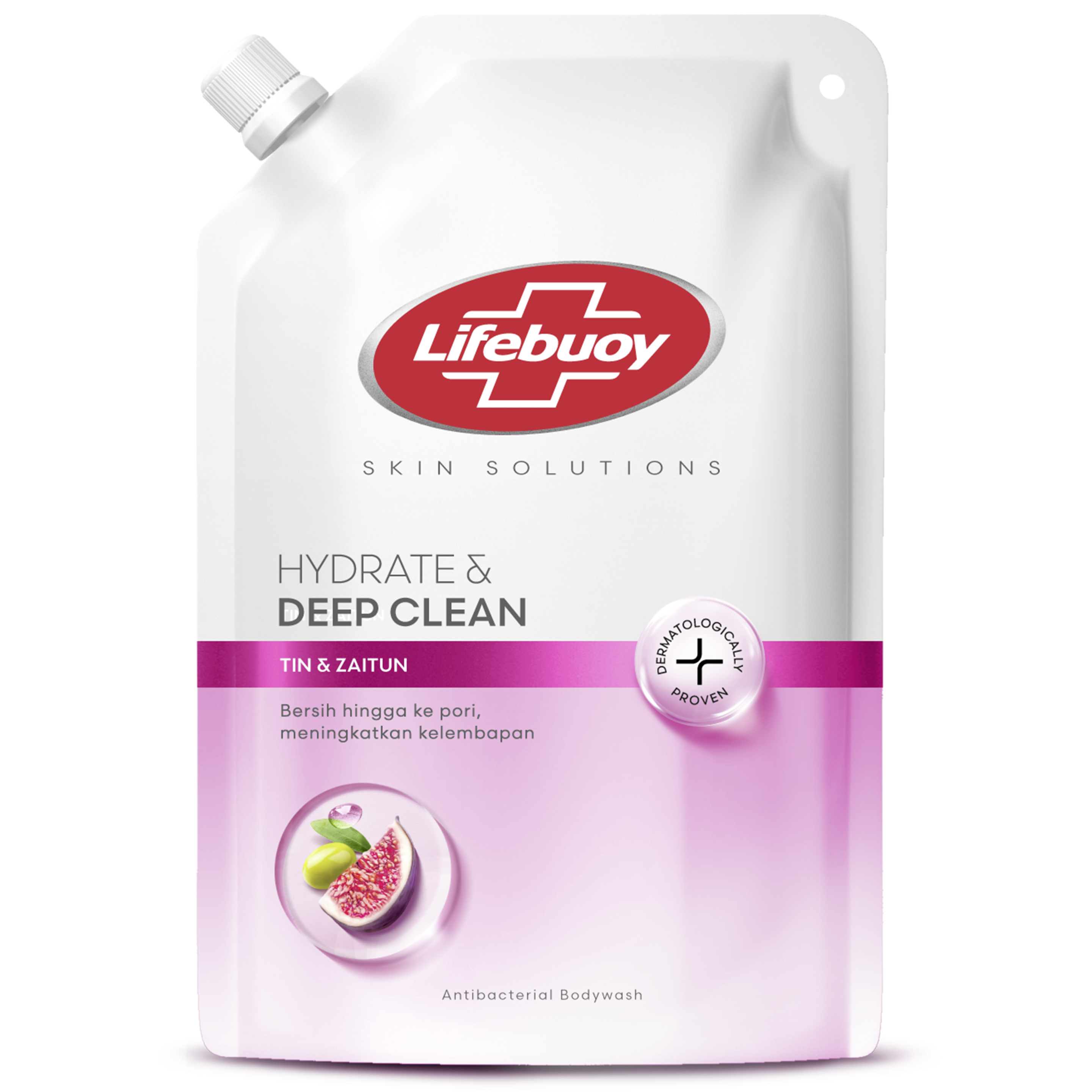 LIFEBUOY SABUN MANDI CAIR TIN & ZAITUN REFILL 380G