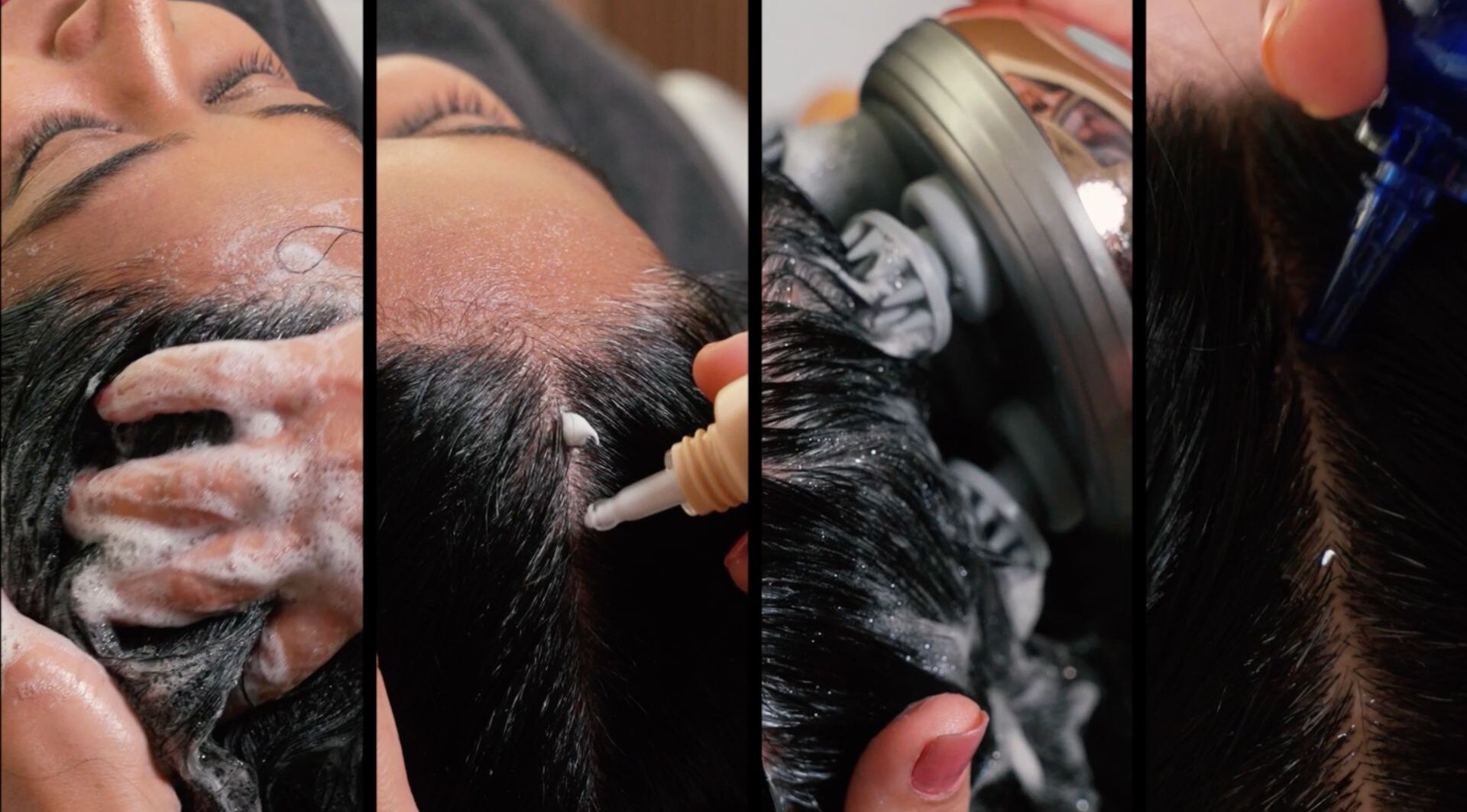 Korean Hair Spa steps at Lakmē Salon