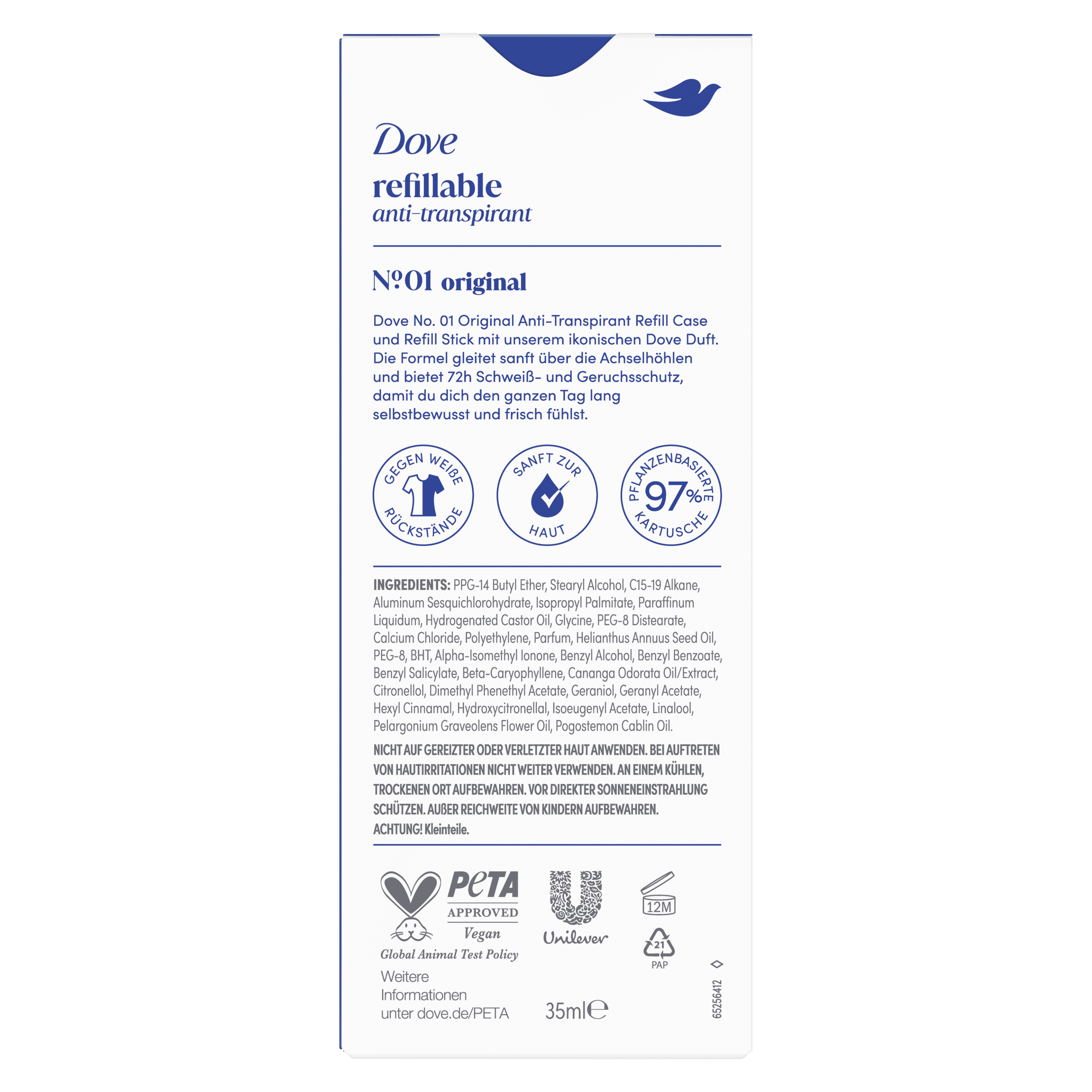 Dove Refillable Anti-Transpirant Nr. 01 Original