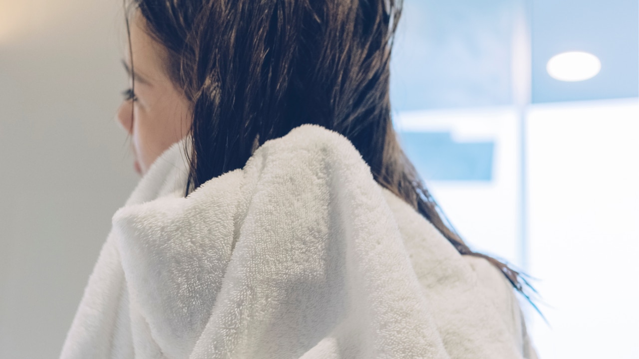Gently towel-dry