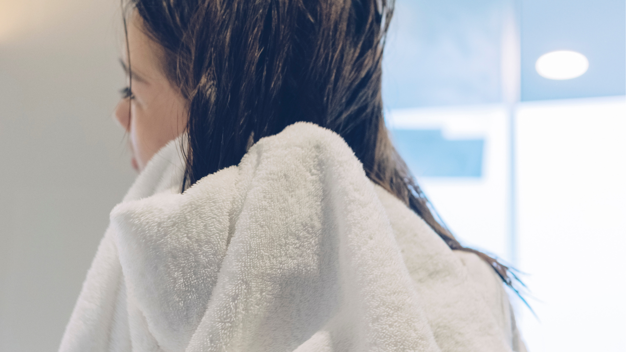 Gently towel-dry