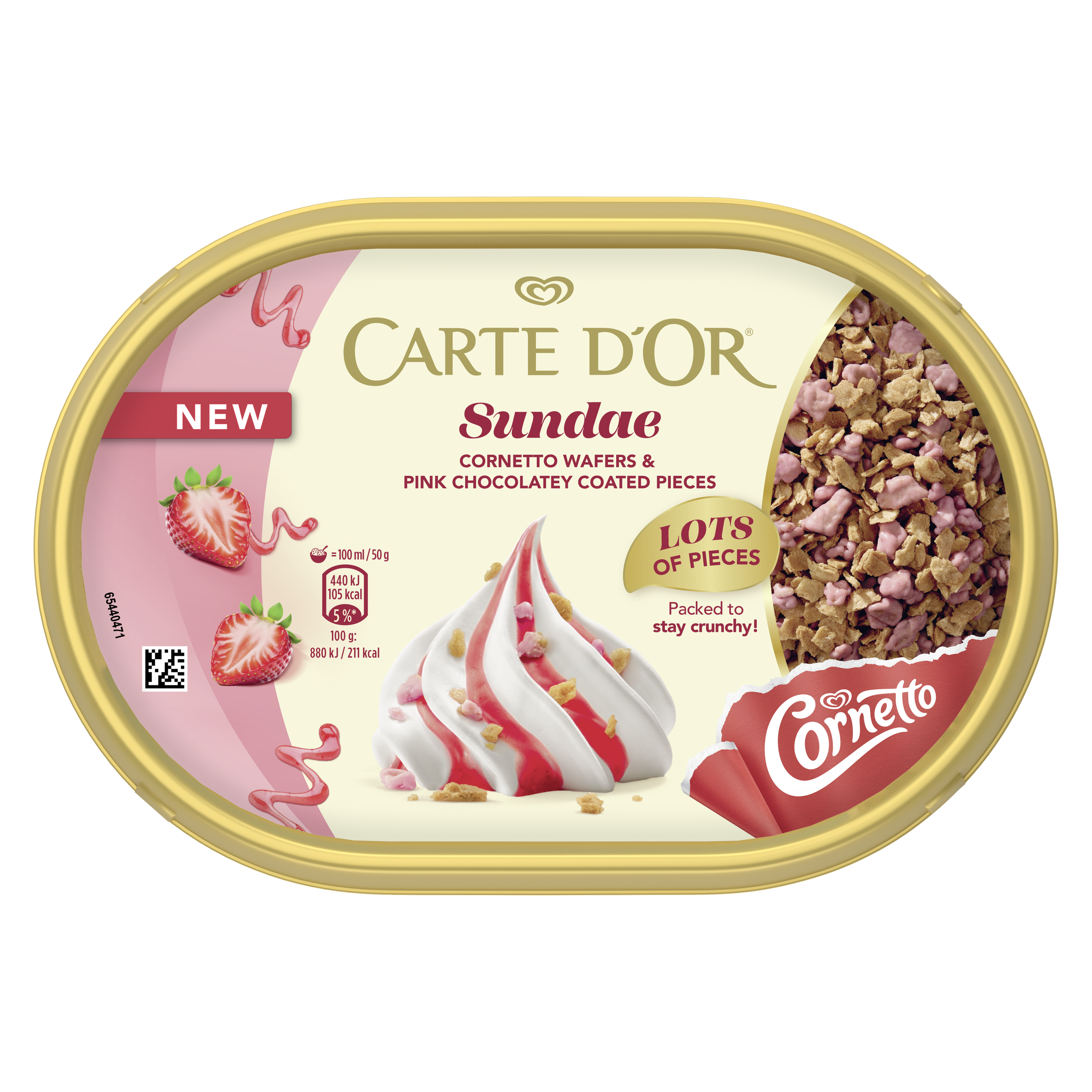 Carte D'or Sundae Strawberry 750 ml packshot