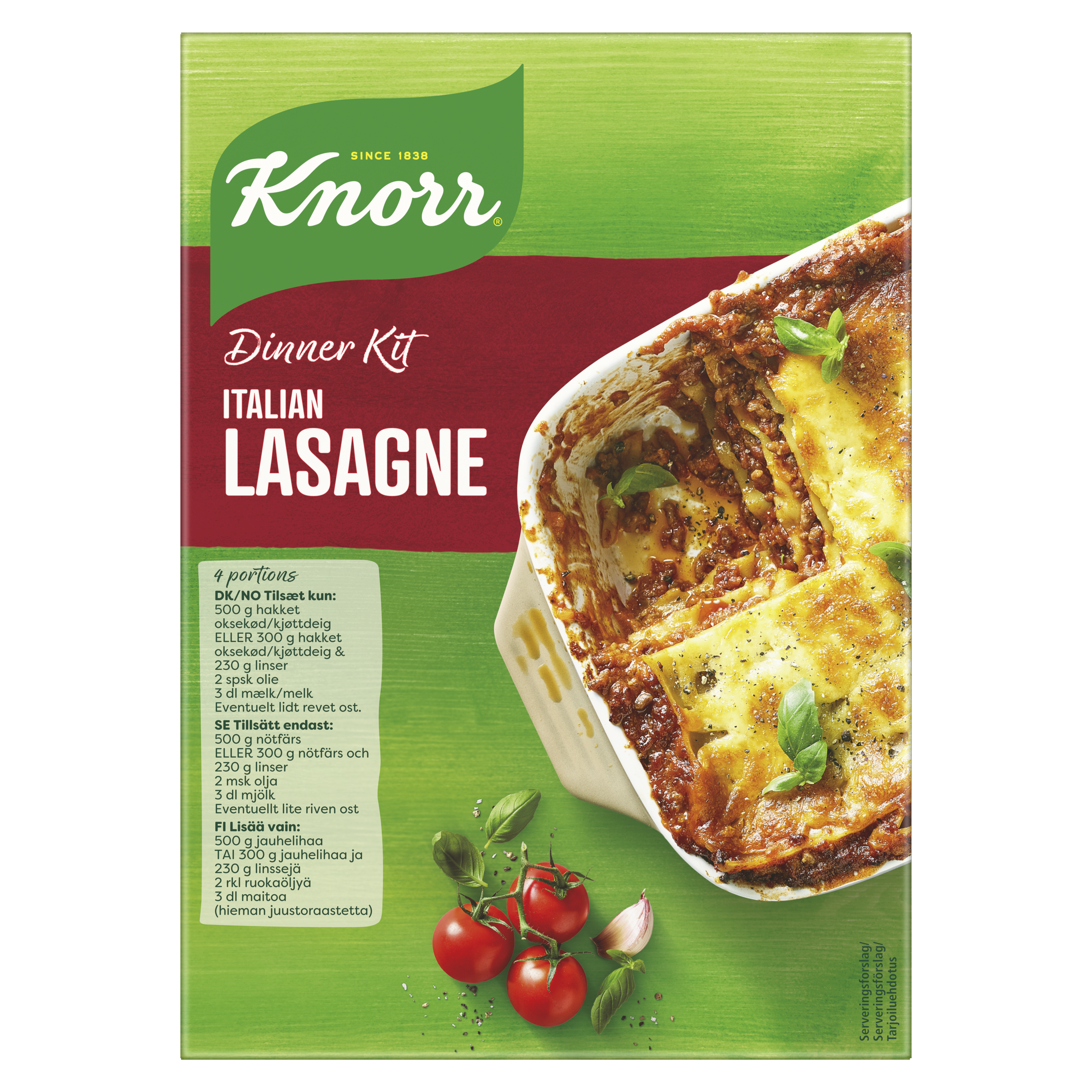 Dinner Kit Italian Lasagne