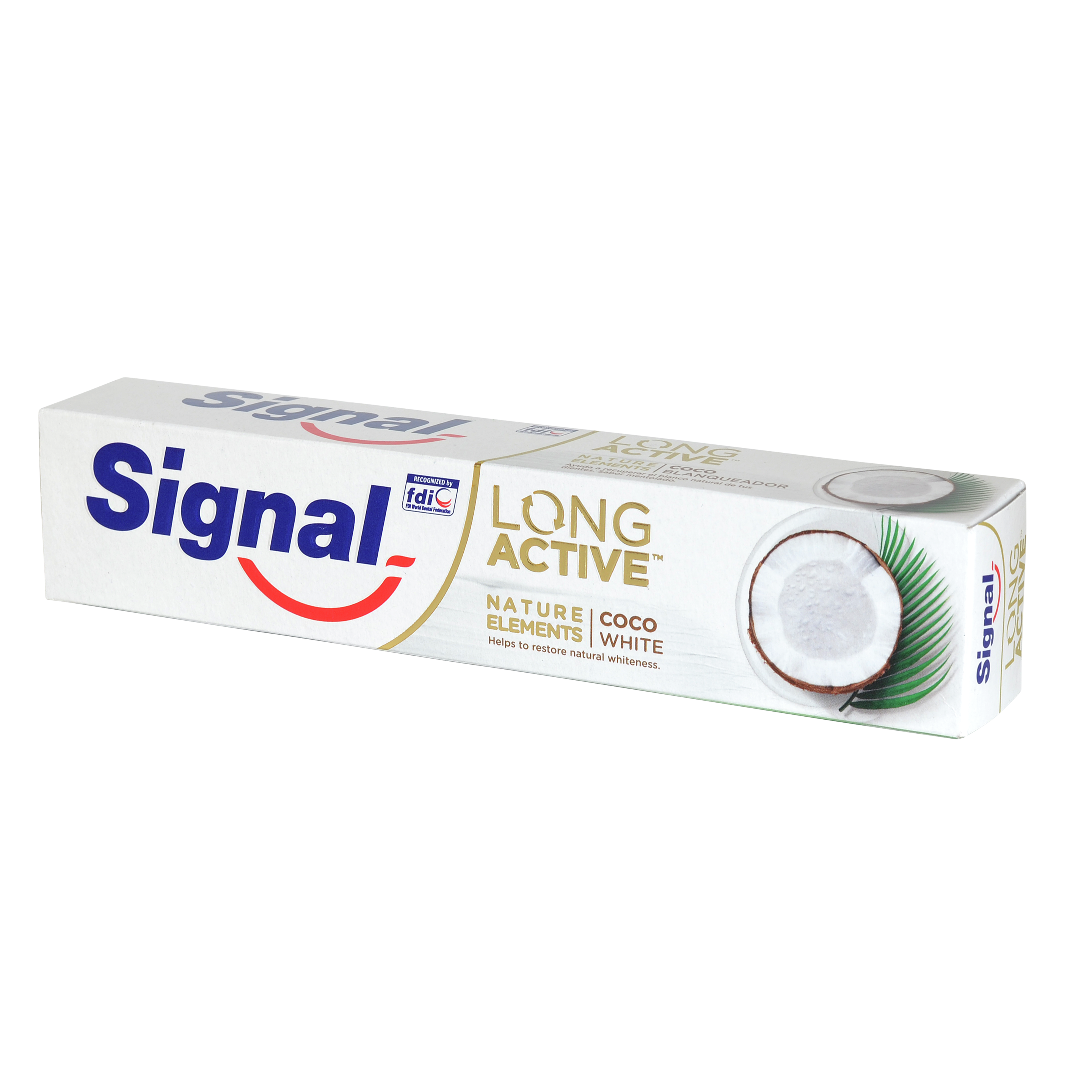 Signal zubná pasta Long Active Nature Elements Coco White 75ml