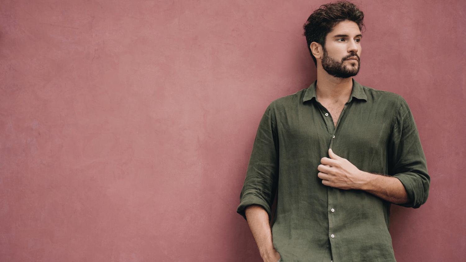 Young man dressed for his first date 