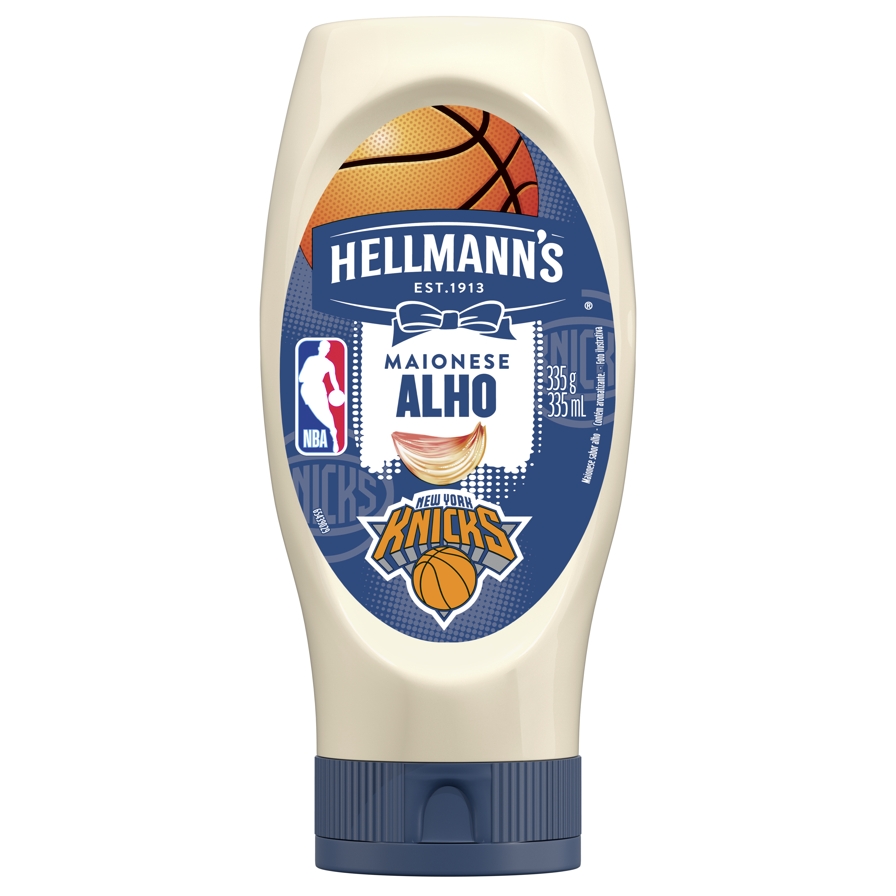 Maionese Hellmann's Alho Squeeze 335g packshot