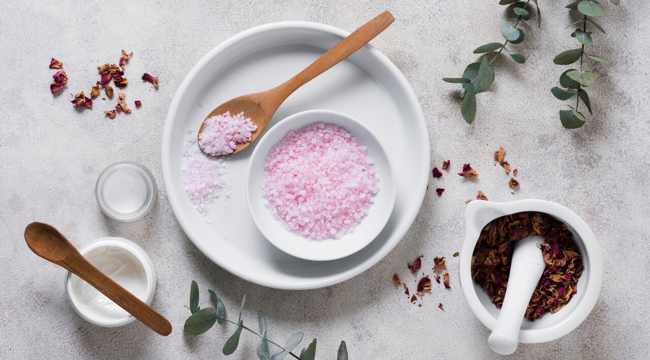 2. Rose Powder Exfoliating Scrub