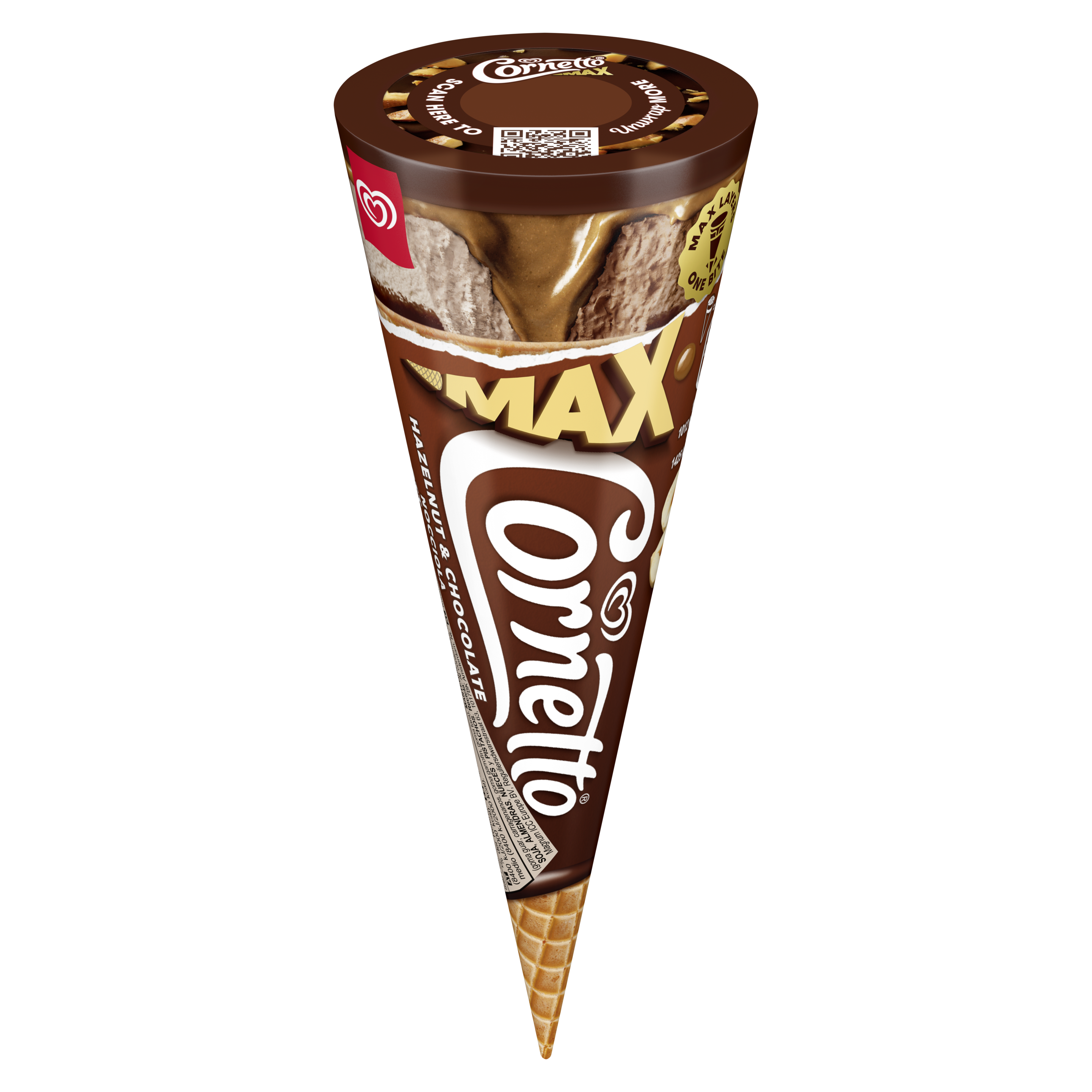 CORNETTO MAX NOCCIOLA & CIOCCOLATO packshot