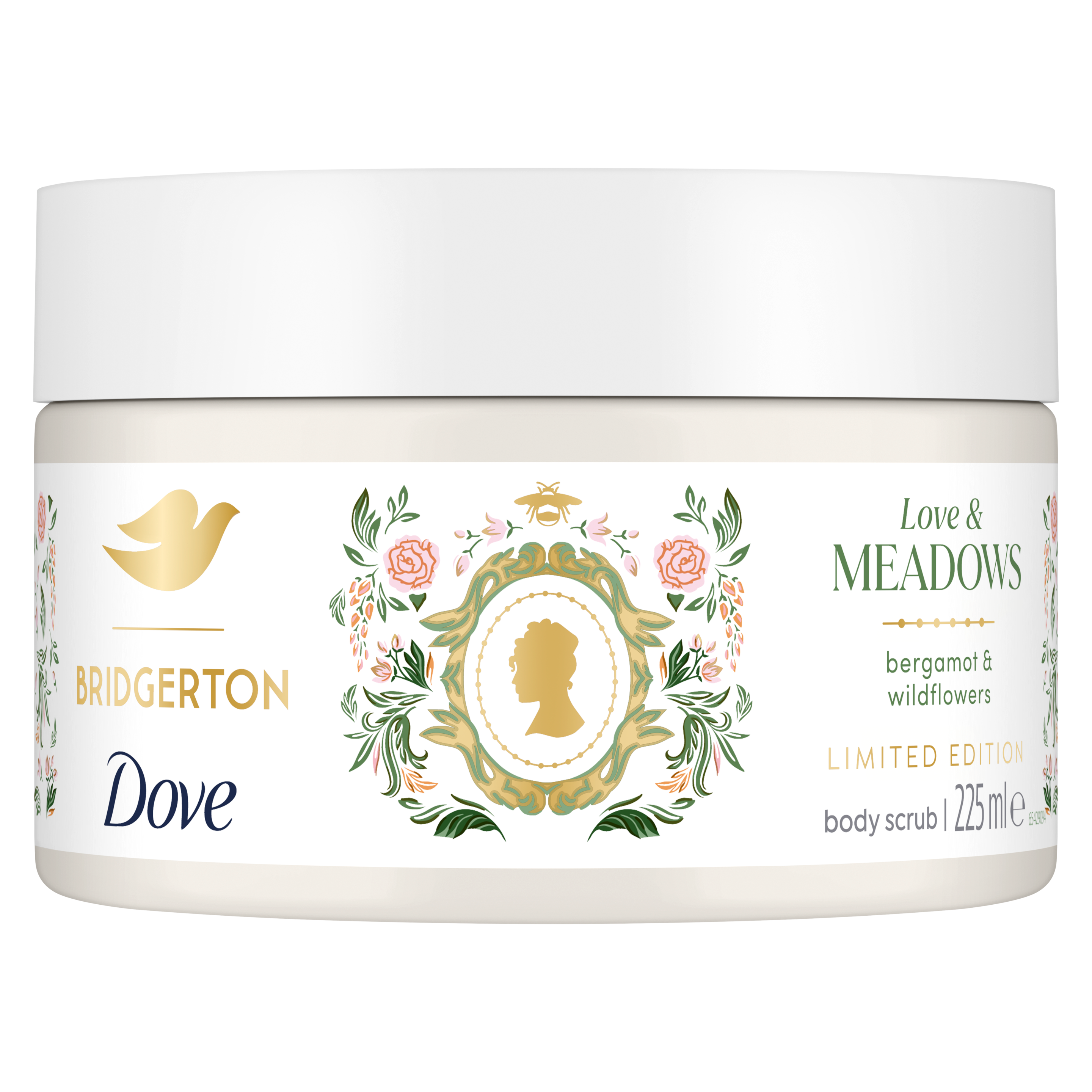 Bridgerton Love & Meadows Body Scrub by Dove