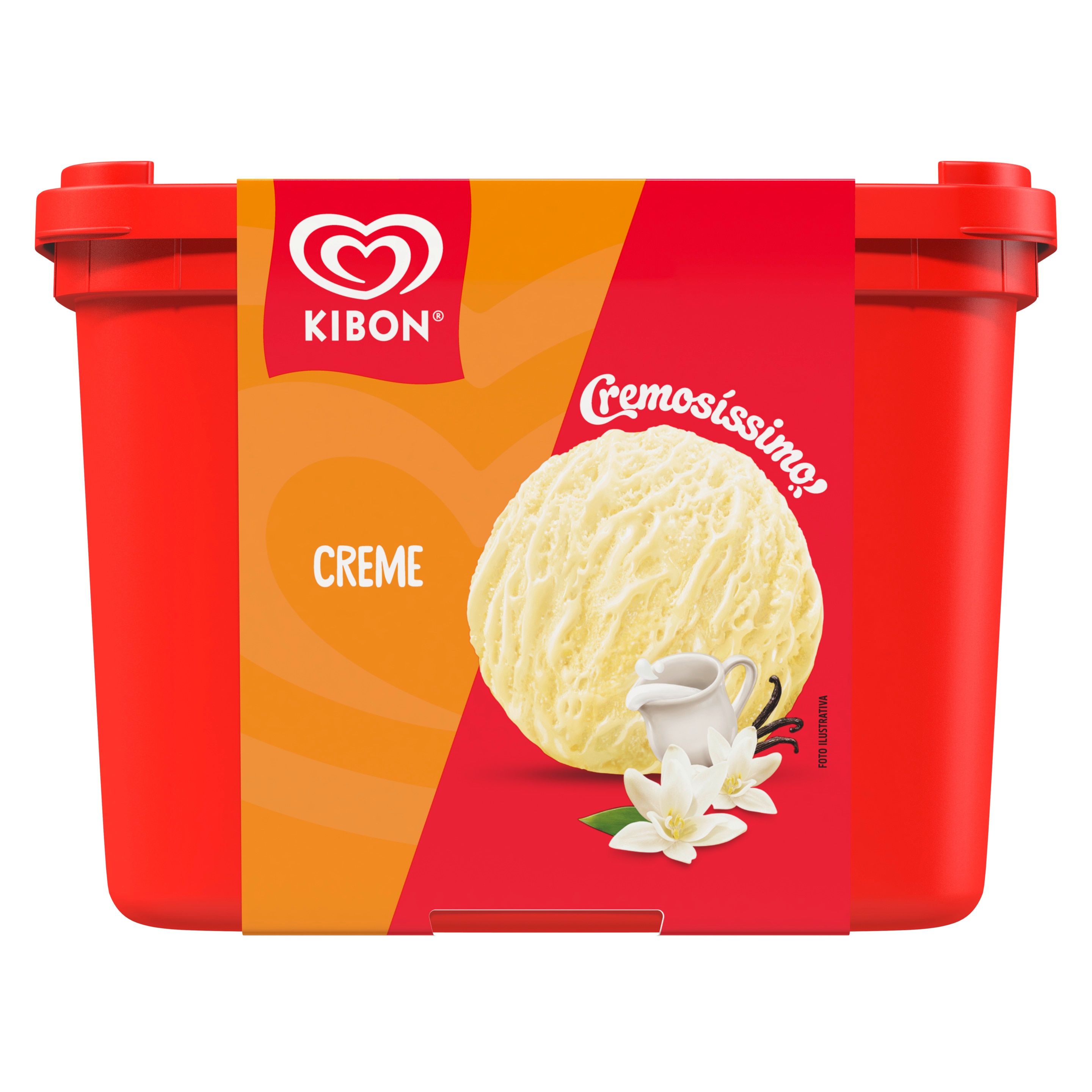 Pote do sorvete cremosíssimo creme packshot